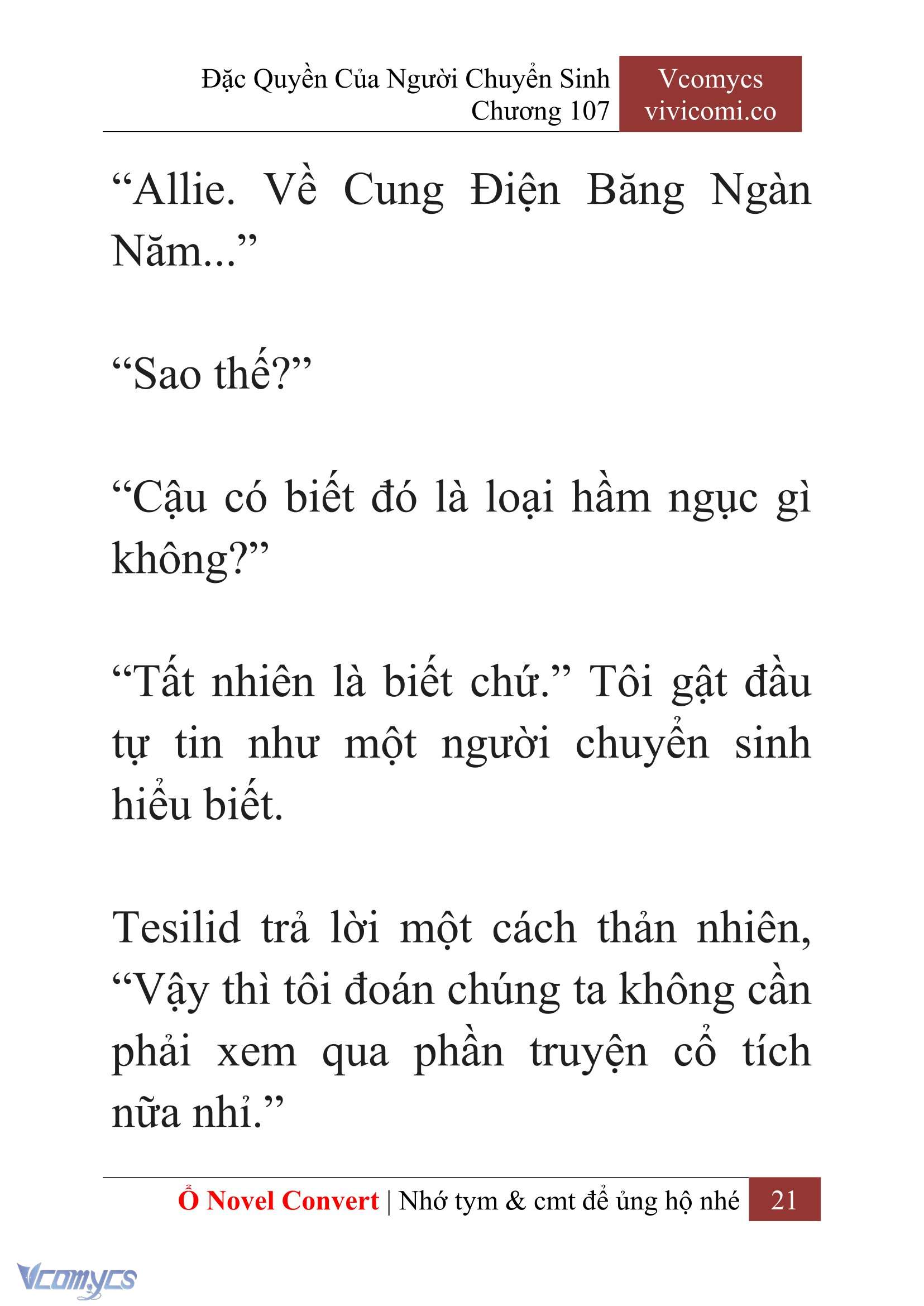 [Novel] Đặc Quyền Của Người Chuyển Sinh Chapter 107 - Trang 24