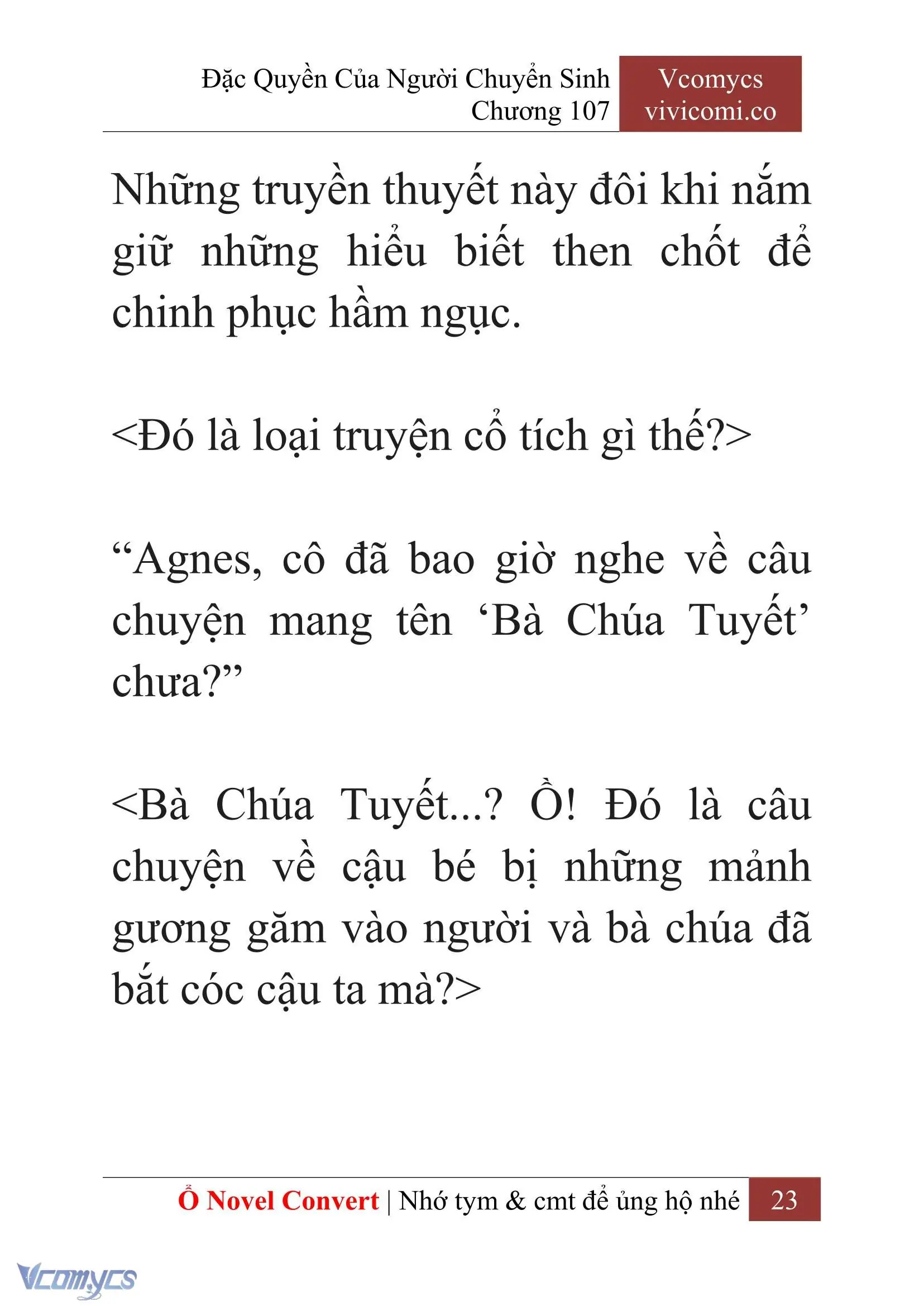 [Novel] Đặc Quyền Của Người Chuyển Sinh Chapter 107 - Trang 26