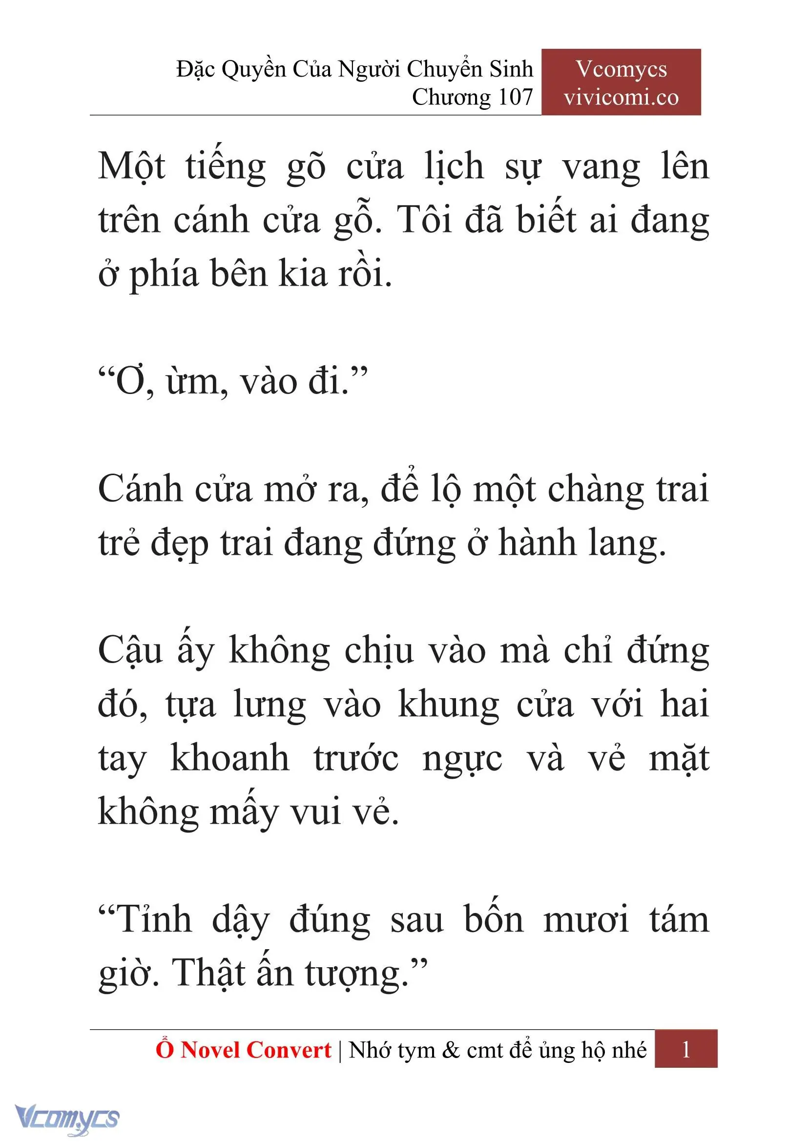 [Novel] Đặc Quyền Của Người Chuyển Sinh Chapter 107 - Trang 4