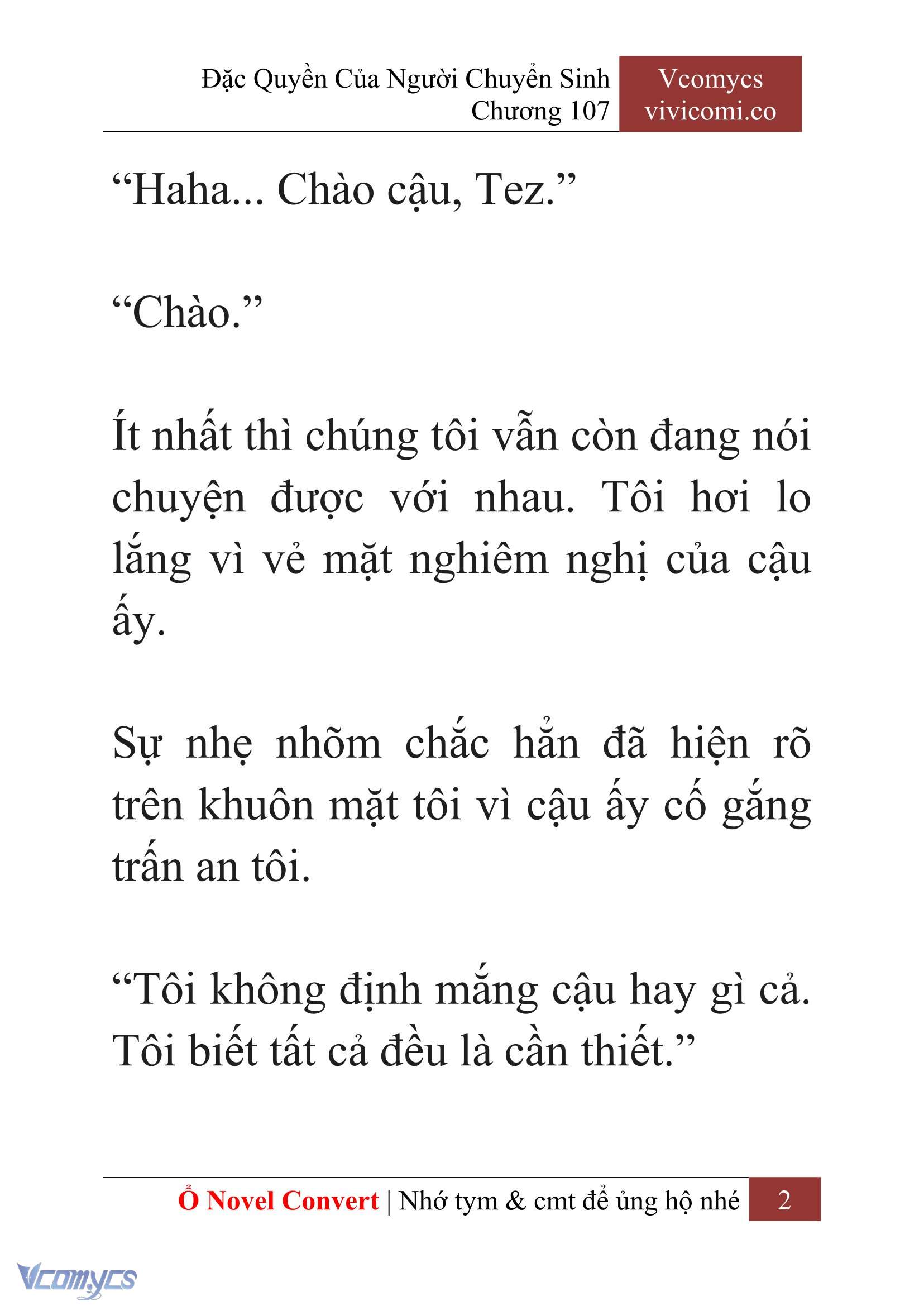 [Novel] Đặc Quyền Của Người Chuyển Sinh Chapter 107 - Trang 5