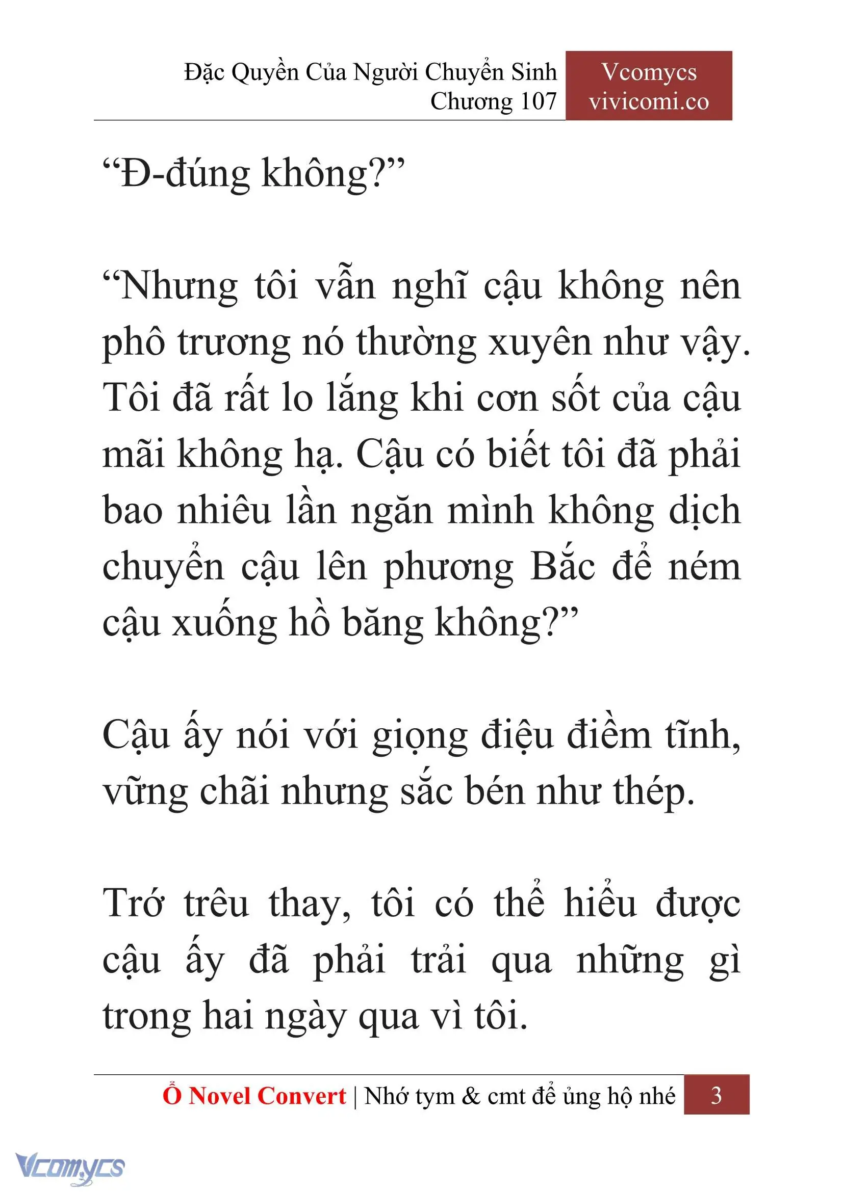 [Novel] Đặc Quyền Của Người Chuyển Sinh Chapter 107 - Trang 6