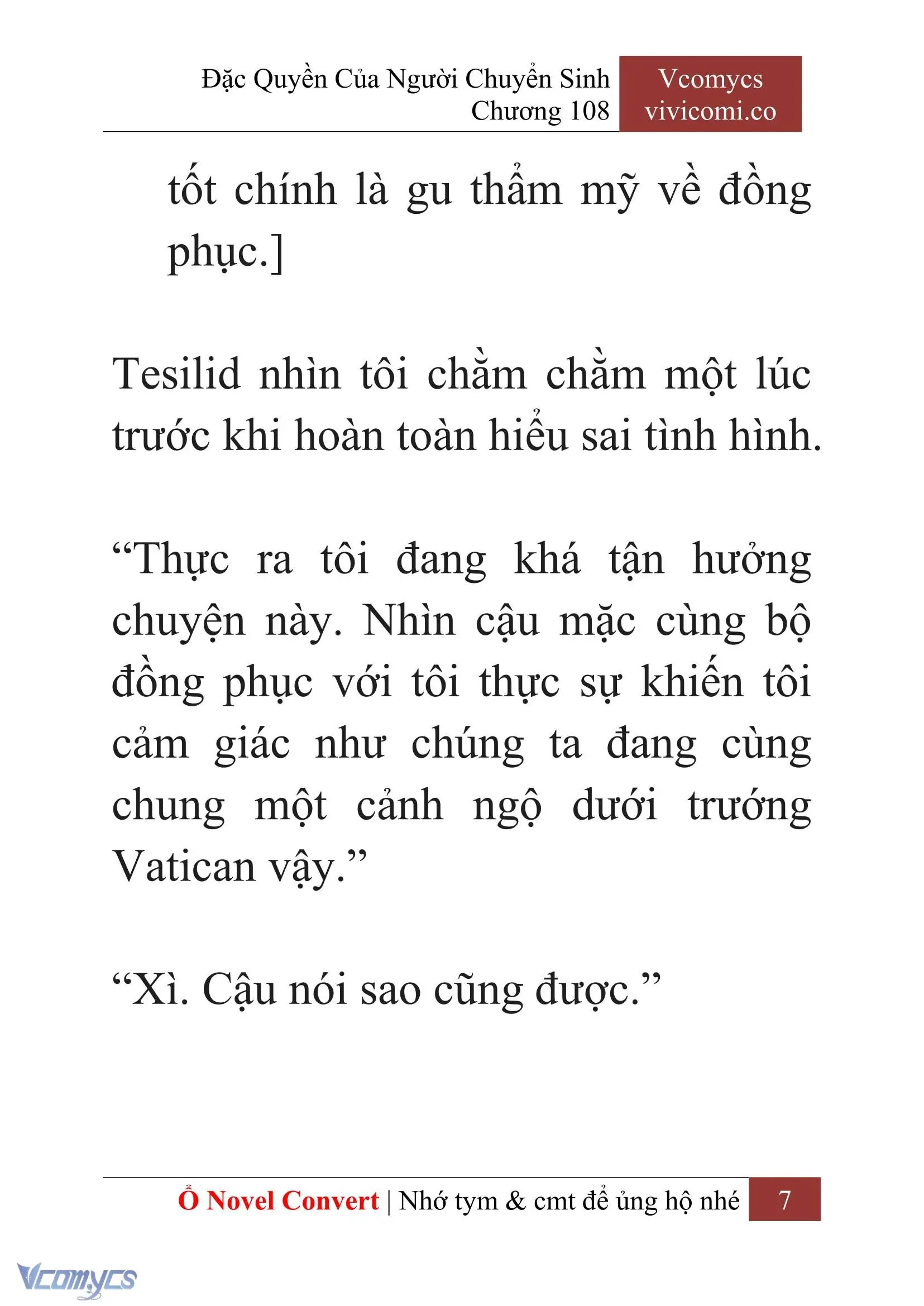 [Novel] Đặc Quyền Của Người Chuyển Sinh Chapter 108 - Trang 10