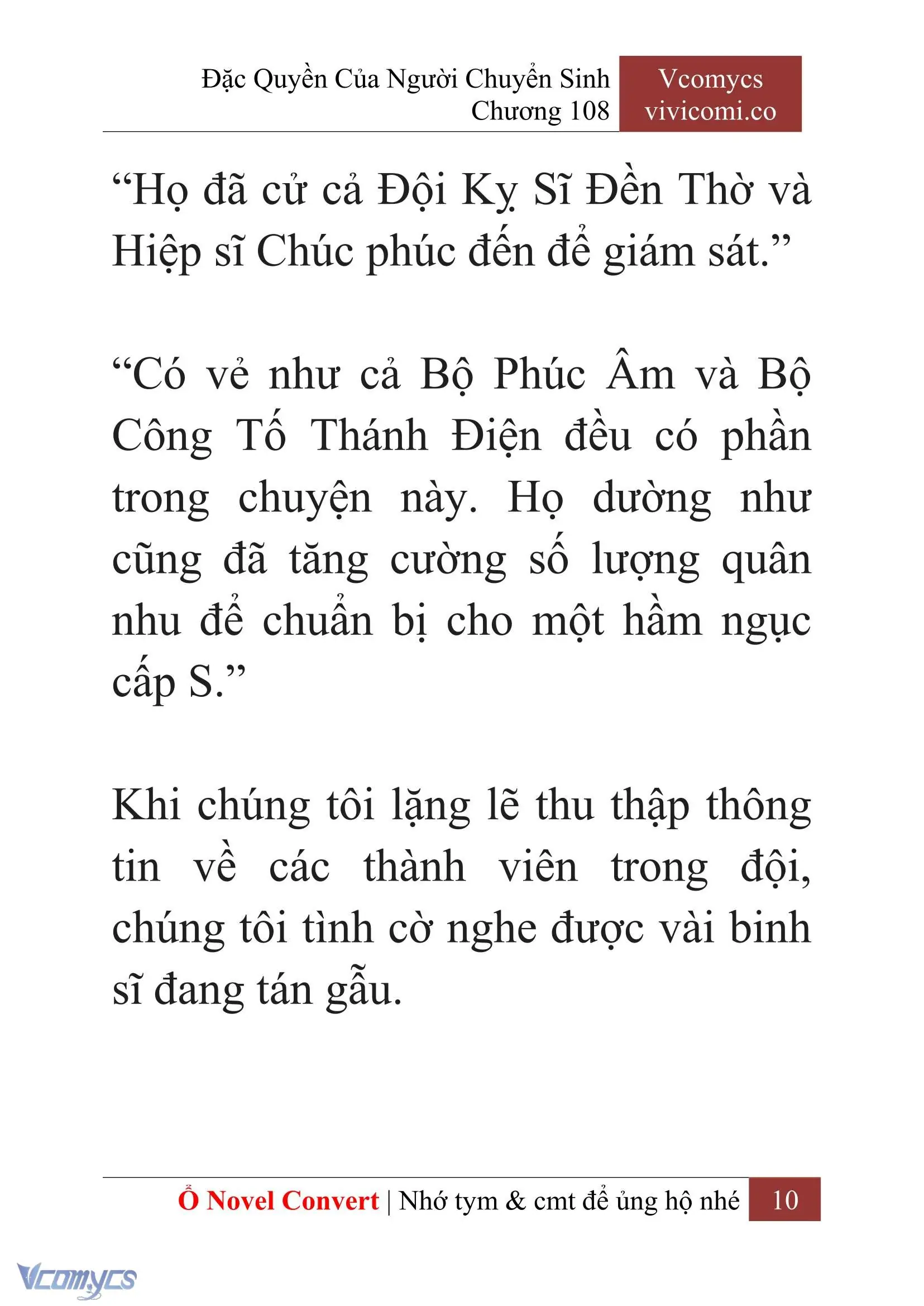 [Novel] Đặc Quyền Của Người Chuyển Sinh Chapter 108 - Trang 13