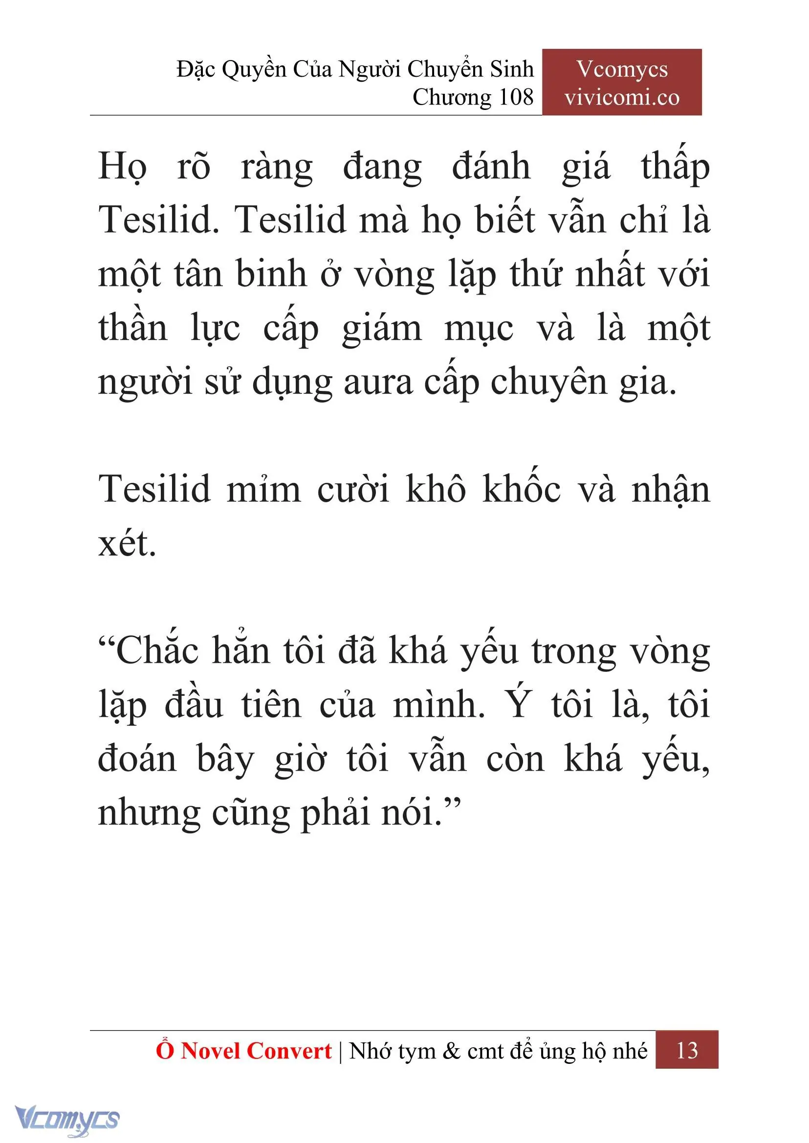 [Novel] Đặc Quyền Của Người Chuyển Sinh Chapter 108 - Trang 16