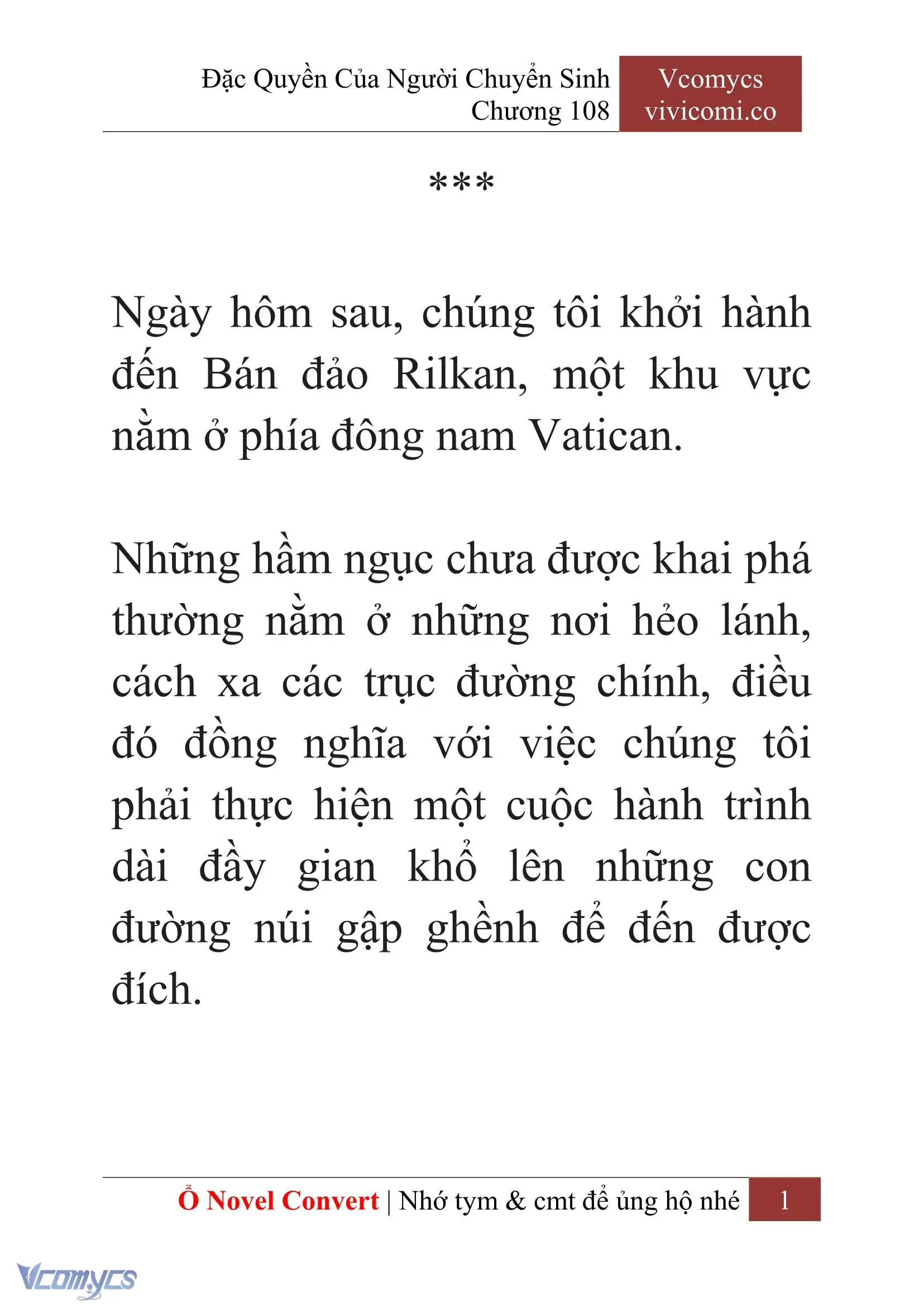 [Novel] Đặc Quyền Của Người Chuyển Sinh Chapter 108 - Trang 4
