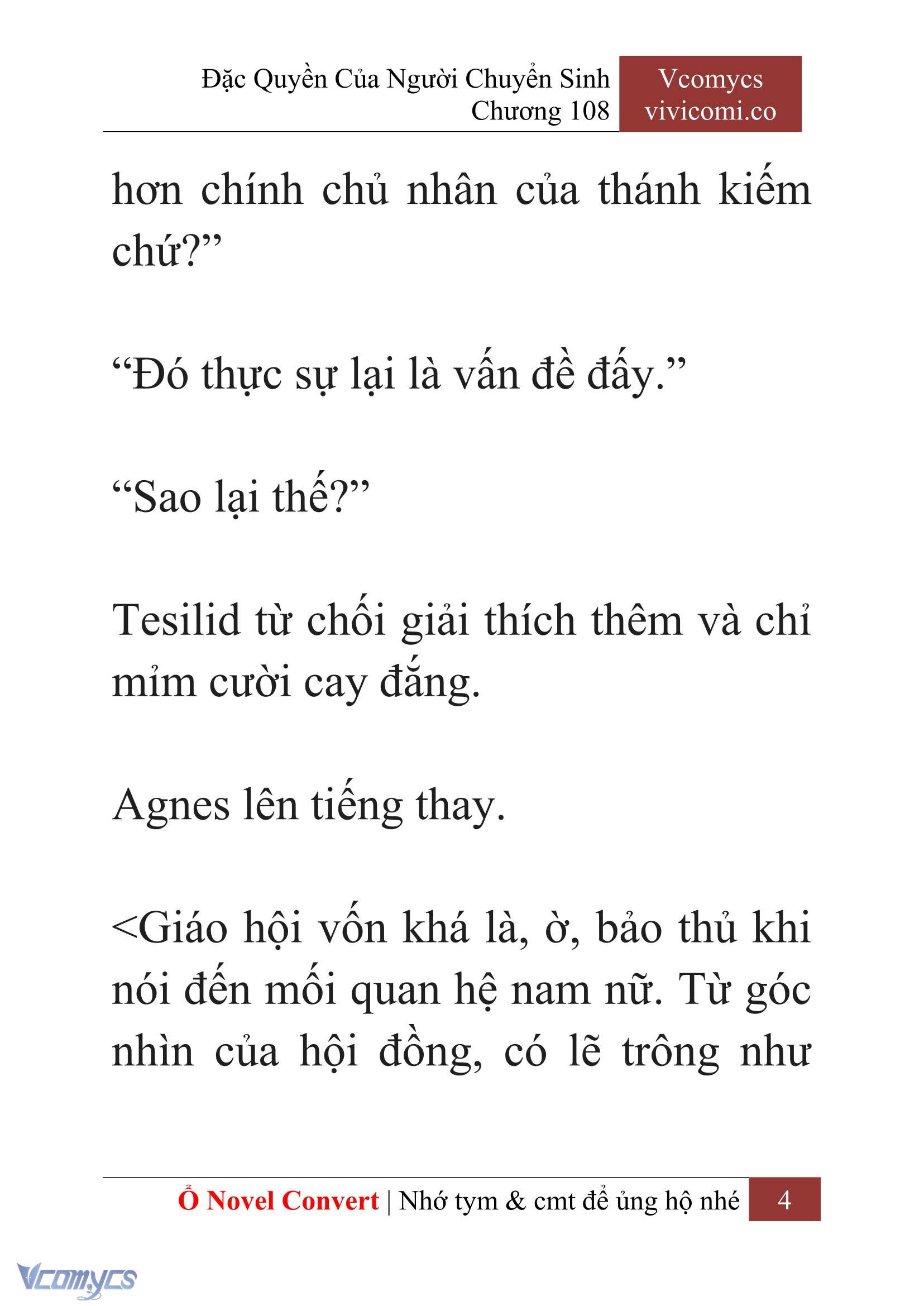 [Novel] Đặc Quyền Của Người Chuyển Sinh Chapter 108 - Trang 7