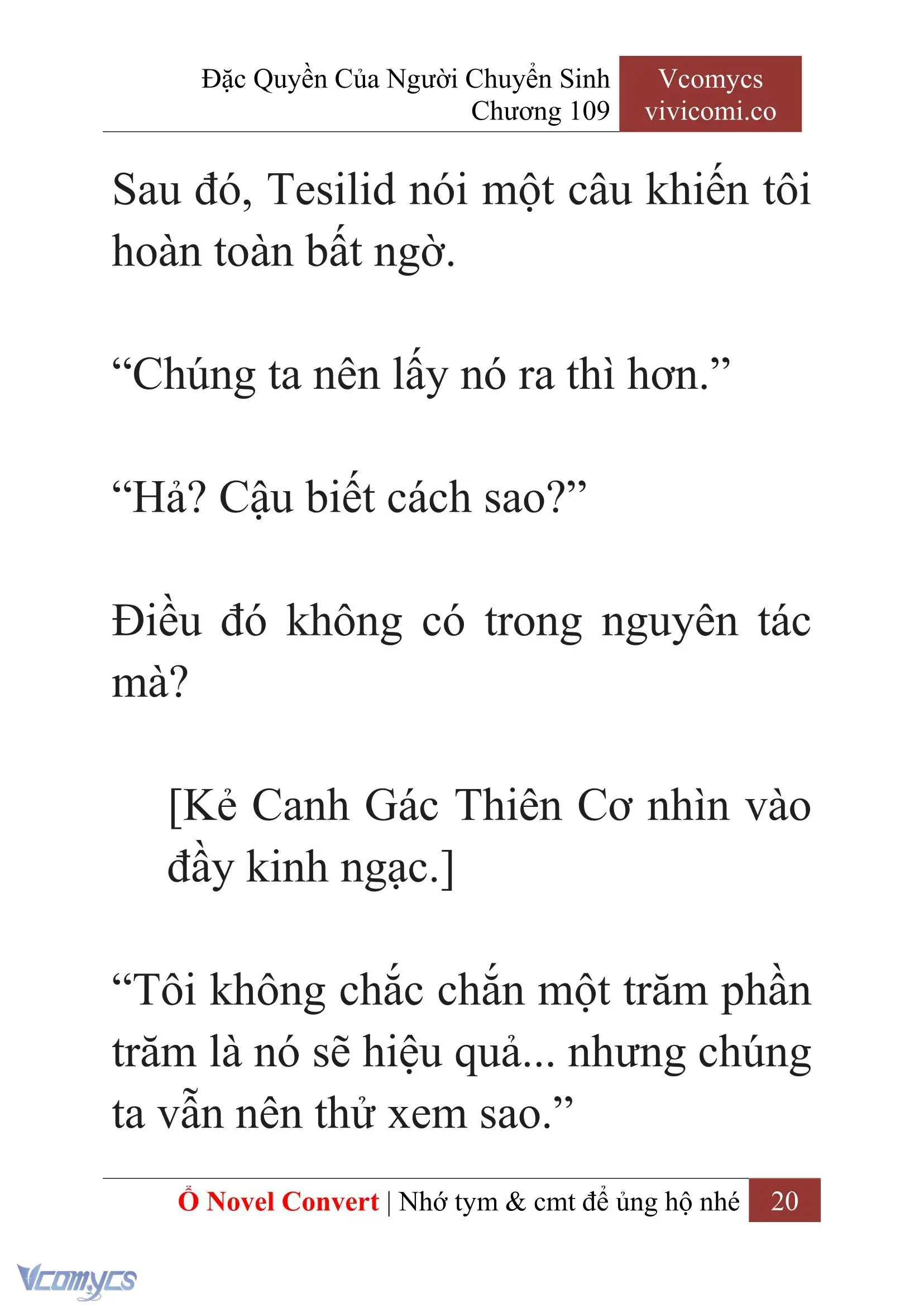 [Novel] Đặc Quyền Của Người Chuyển Sinh Chapter 109 - Trang 23
