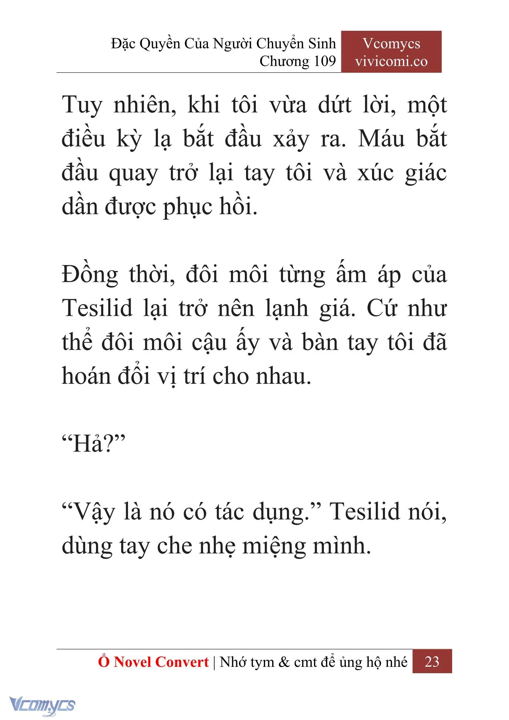 [Novel] Đặc Quyền Của Người Chuyển Sinh Chapter 109 - Trang 26