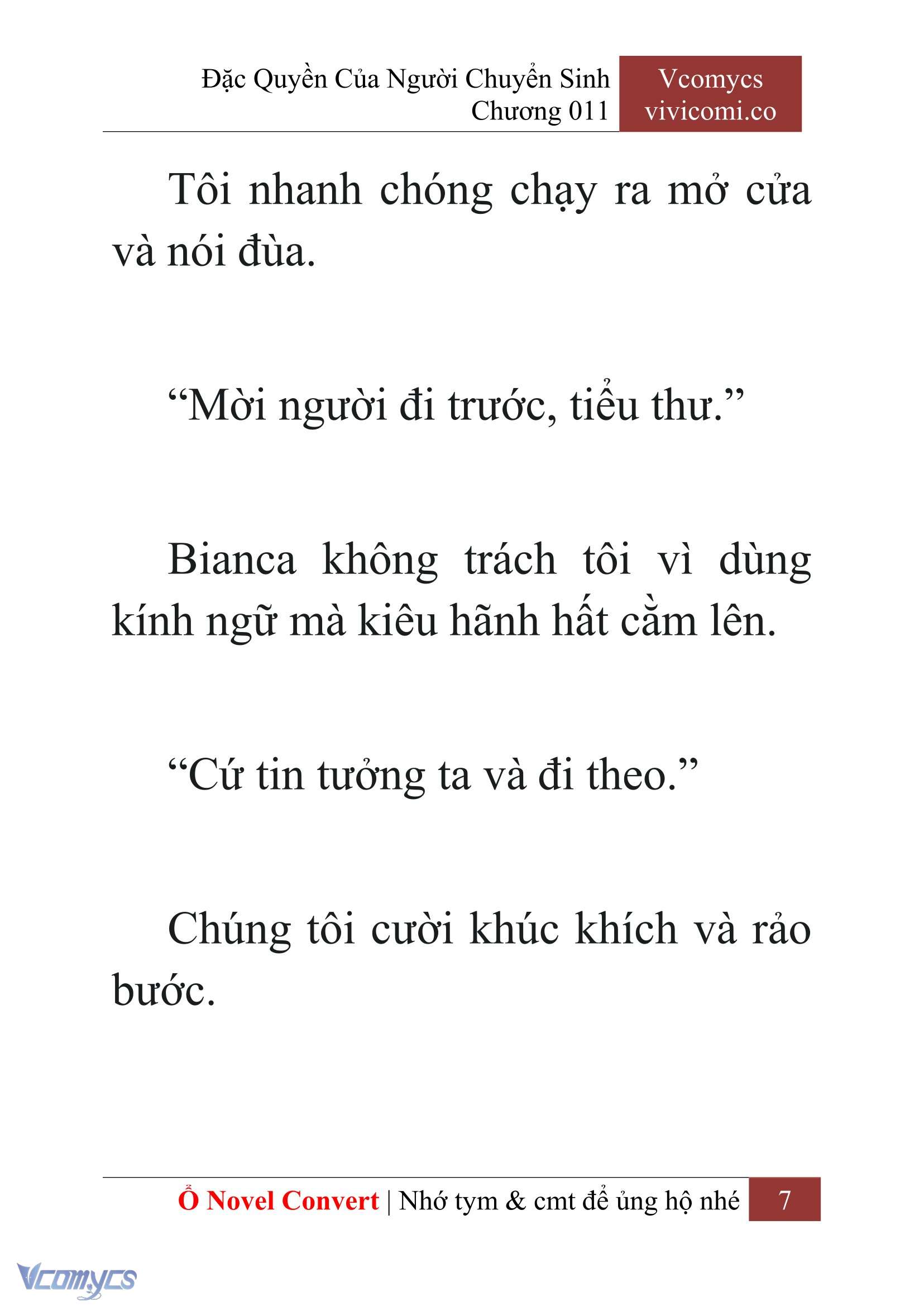 [Novel] Đặc Quyền Của Người Chuyển Sinh Chapter 11 - Trang 10