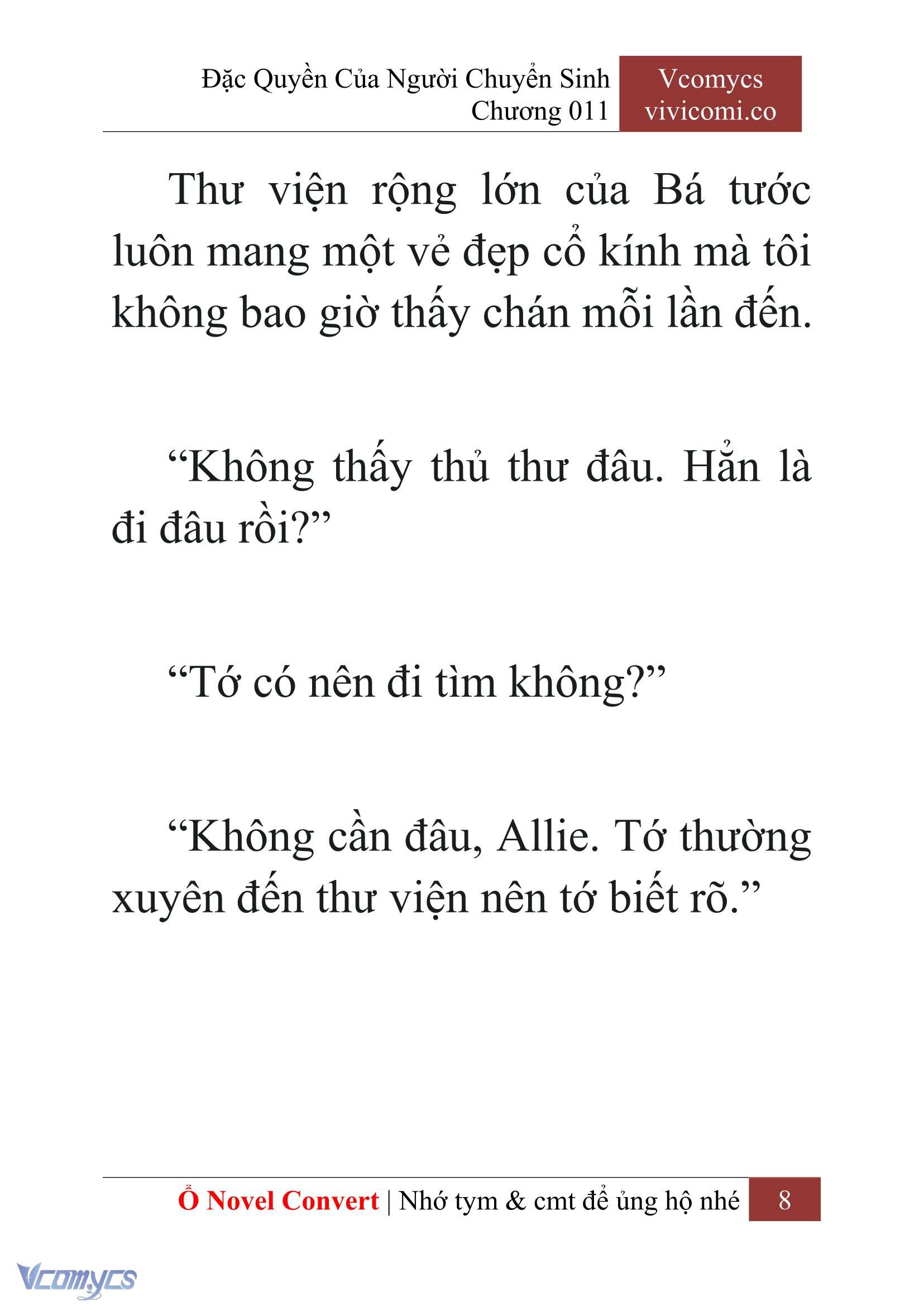 [Novel] Đặc Quyền Của Người Chuyển Sinh Chapter 11 - Trang 11
