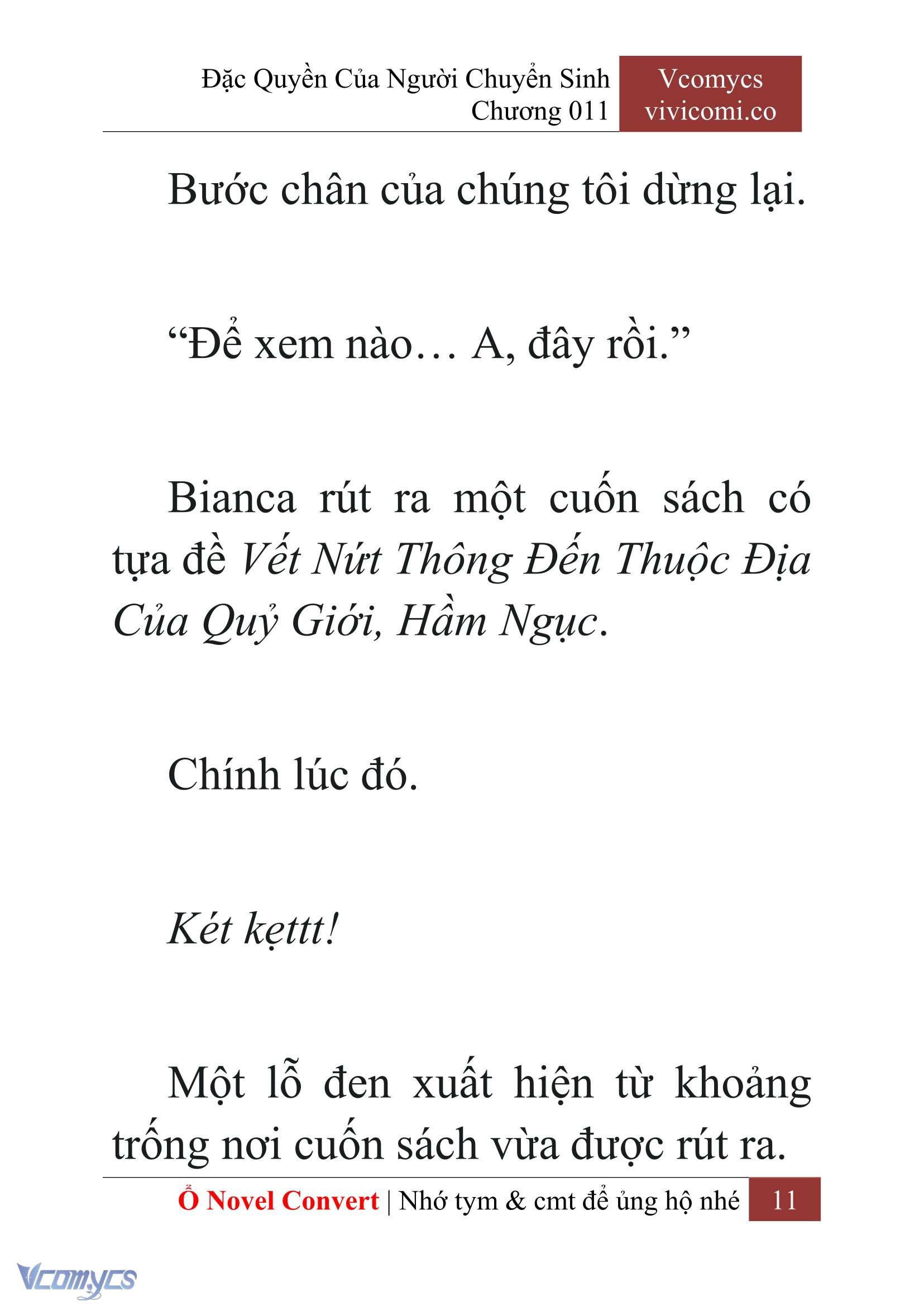 [Novel] Đặc Quyền Của Người Chuyển Sinh Chapter 11 - Trang 14