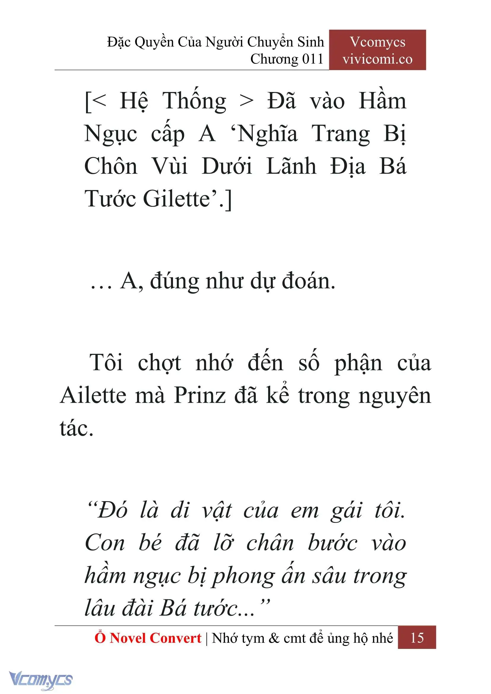 [Novel] Đặc Quyền Của Người Chuyển Sinh Chapter 11 - Trang 18
