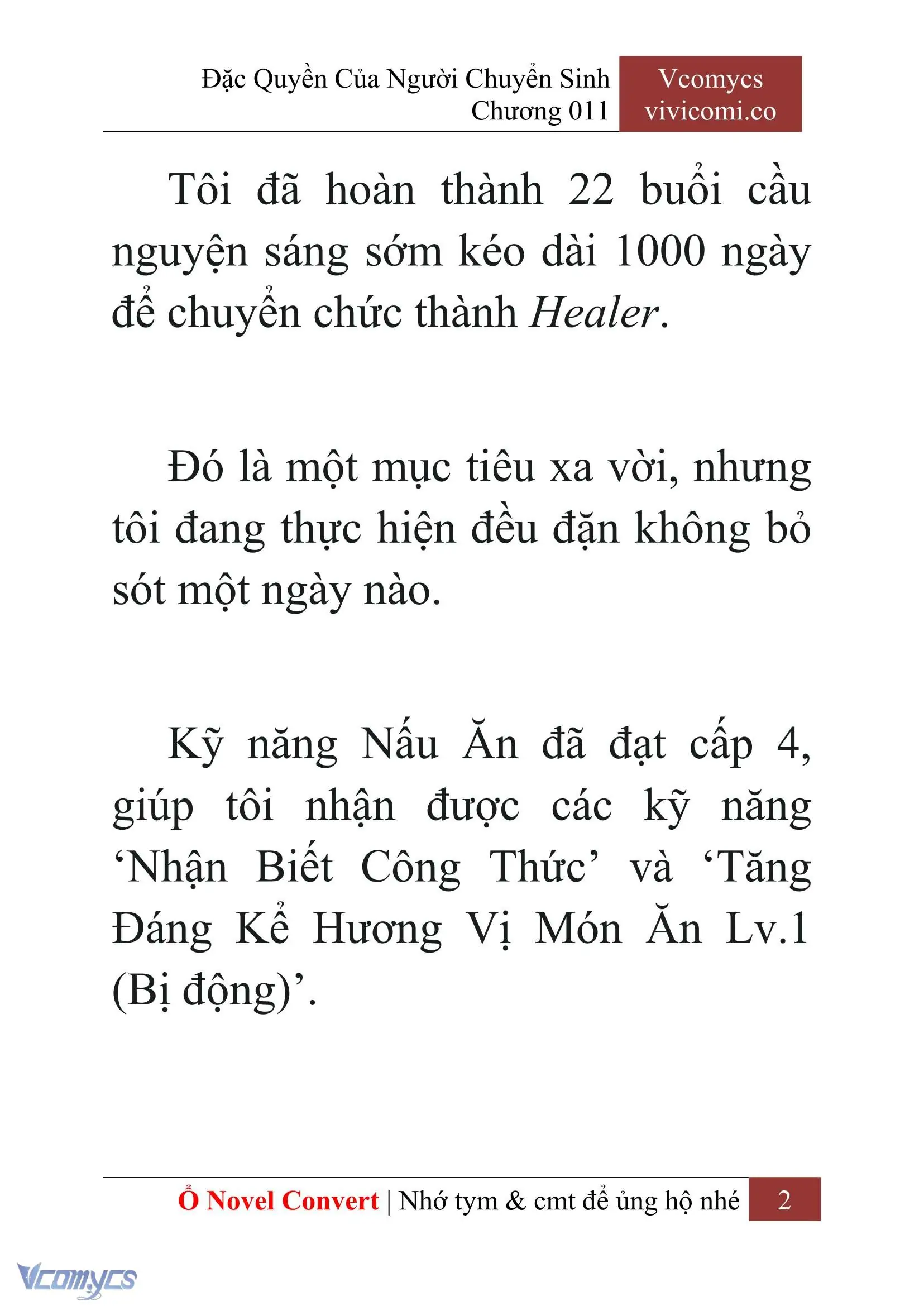 [Novel] Đặc Quyền Của Người Chuyển Sinh Chapter 11 - Trang 5