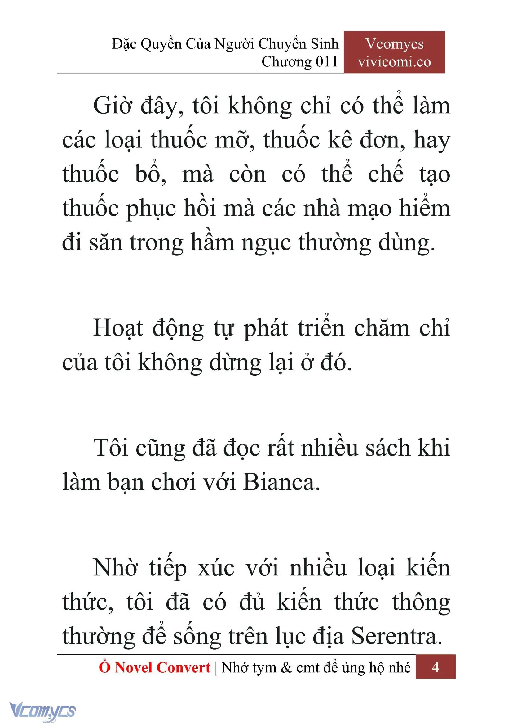 [Novel] Đặc Quyền Của Người Chuyển Sinh Chapter 11 - Trang 7