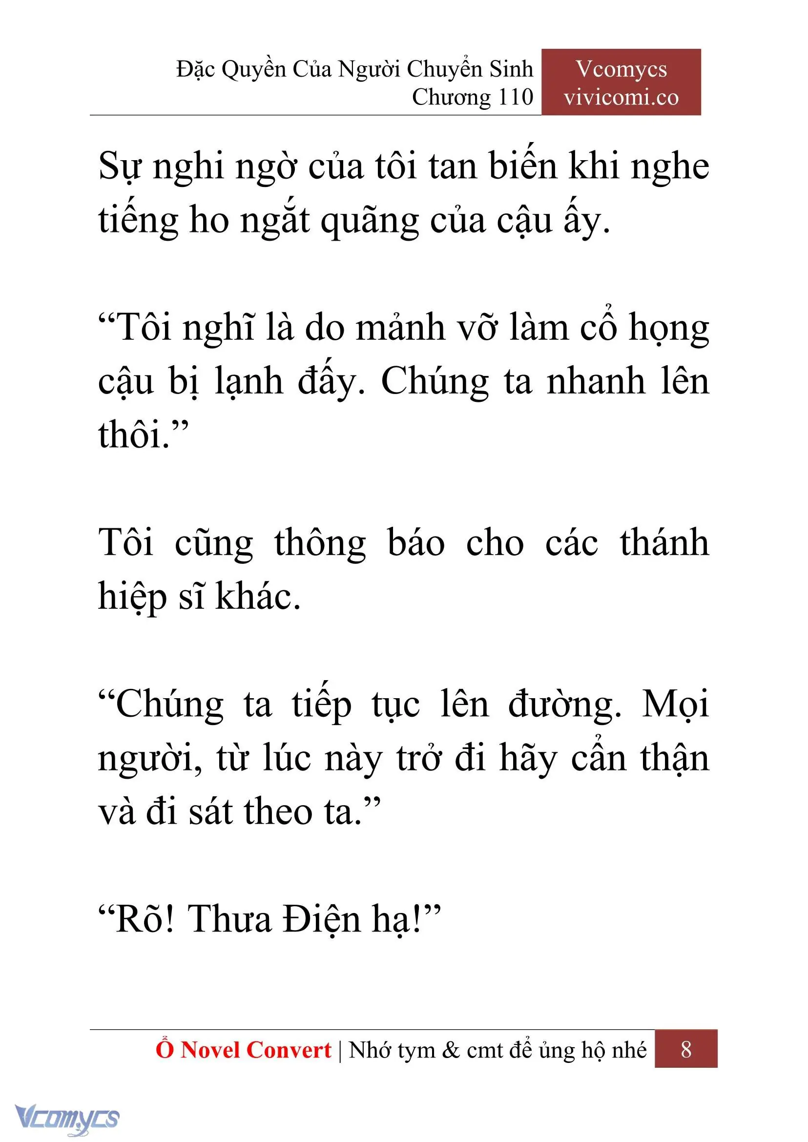 [Novel] Đặc Quyền Của Người Chuyển Sinh Chapter 110 - Trang 11