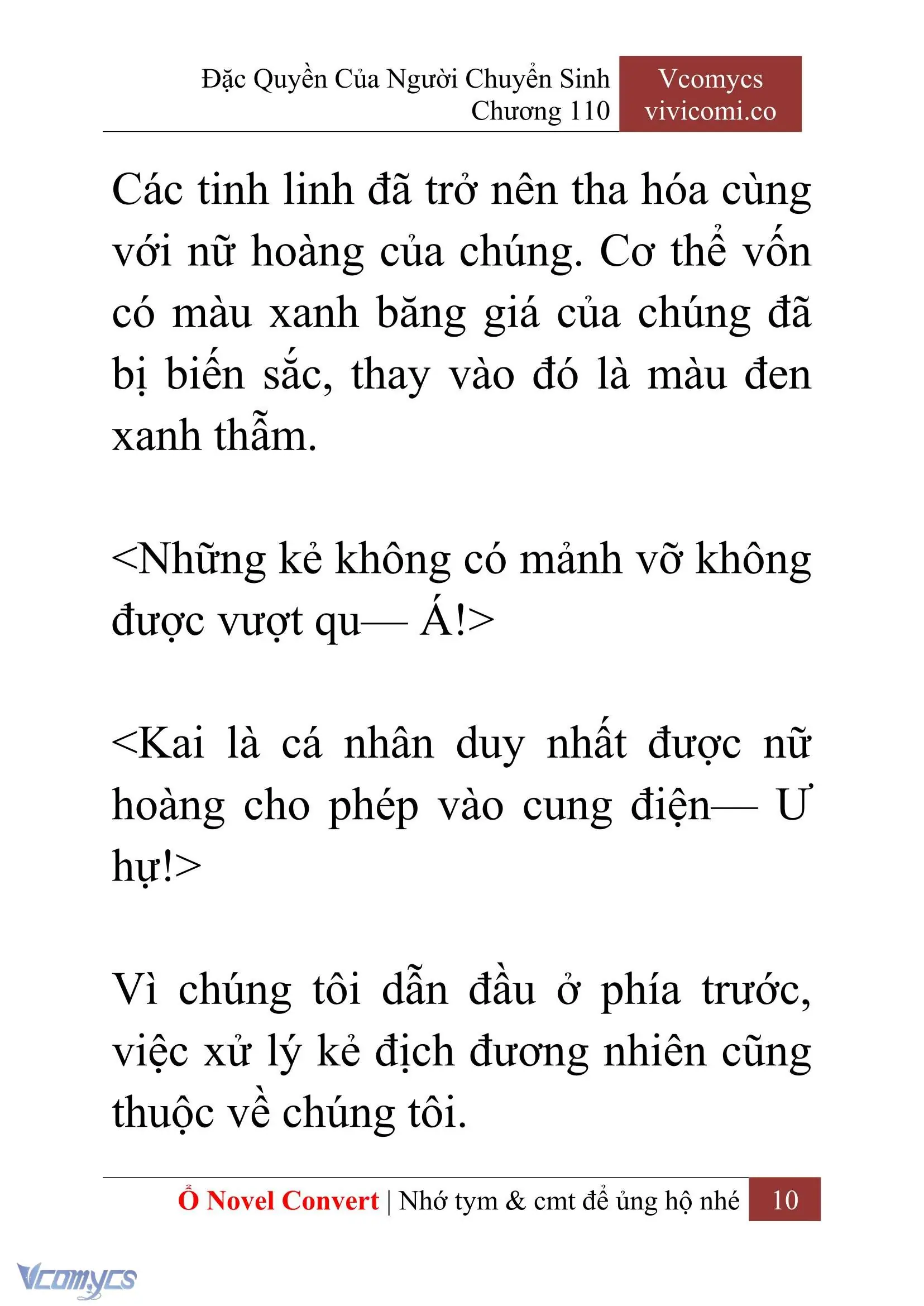[Novel] Đặc Quyền Của Người Chuyển Sinh Chapter 110 - Trang 13