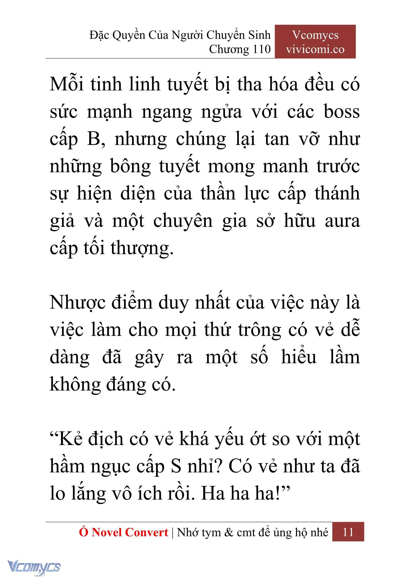 [Novel] Đặc Quyền Của Người Chuyển Sinh Chapter 110 - Trang 14
