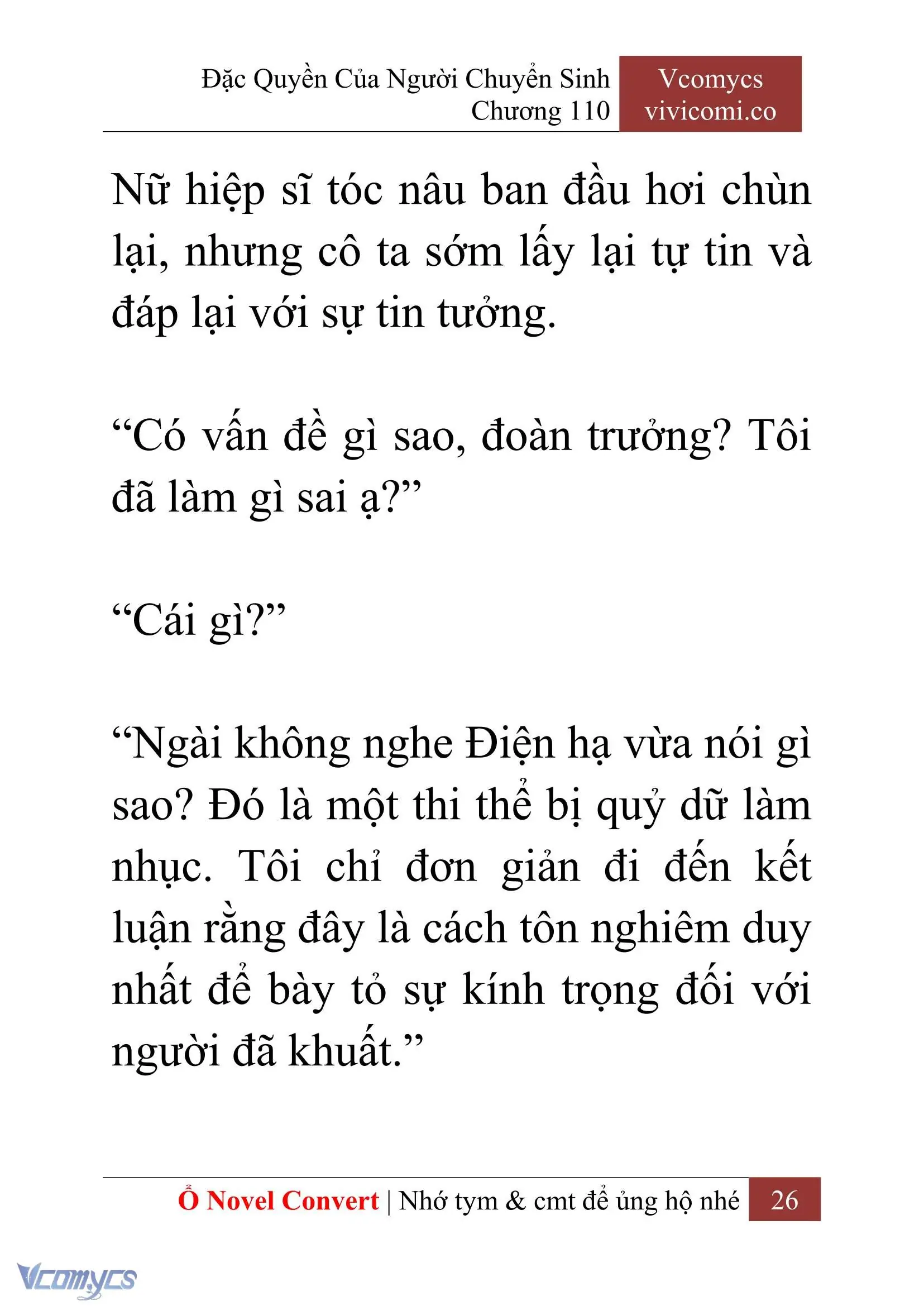 [Novel] Đặc Quyền Của Người Chuyển Sinh Chapter 110 - Trang 29