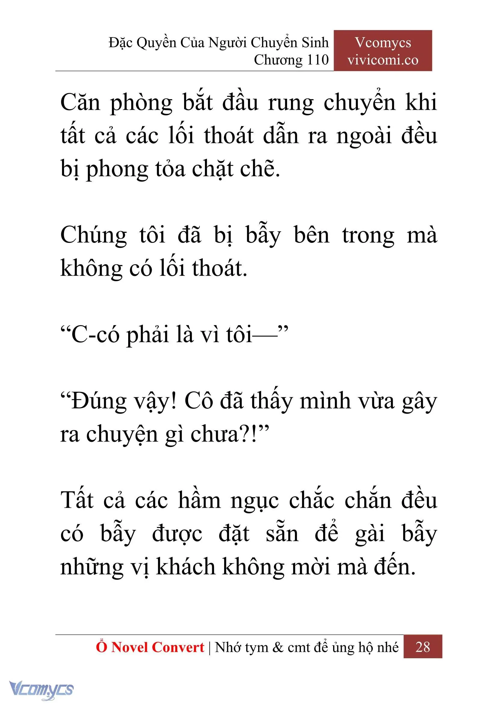 [Novel] Đặc Quyền Của Người Chuyển Sinh Chapter 110 - Trang 31