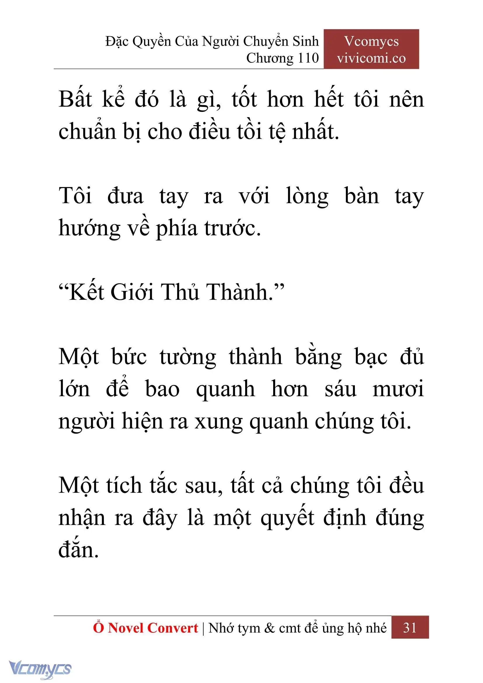 [Novel] Đặc Quyền Của Người Chuyển Sinh Chapter 110 - Trang 34
