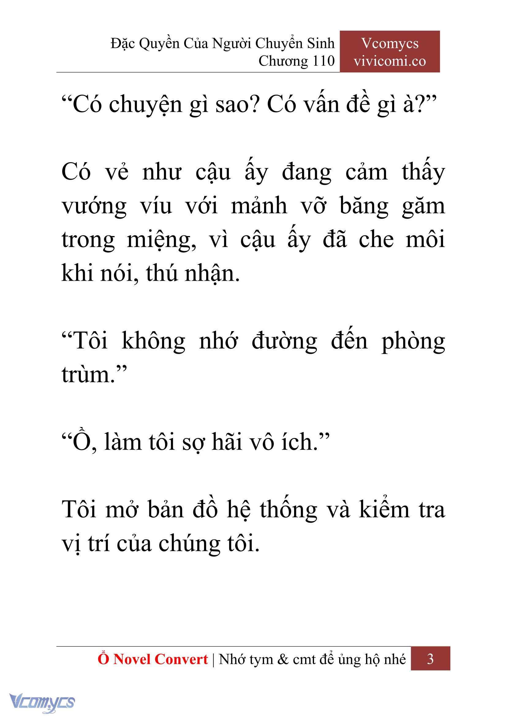 [Novel] Đặc Quyền Của Người Chuyển Sinh Chapter 110 - Trang 6