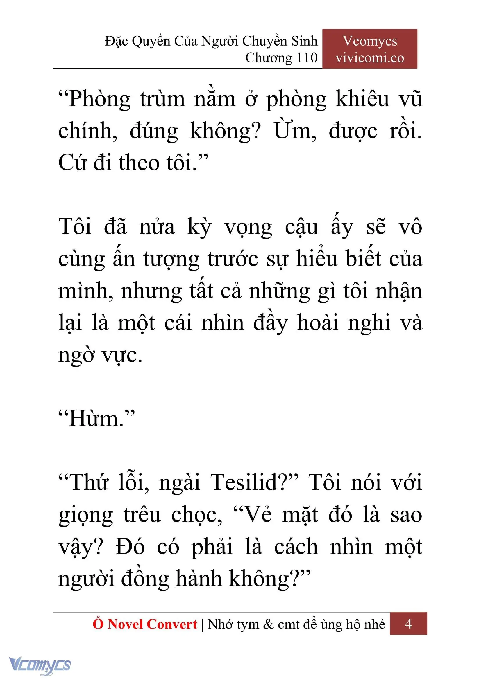 [Novel] Đặc Quyền Của Người Chuyển Sinh Chapter 110 - Trang 7