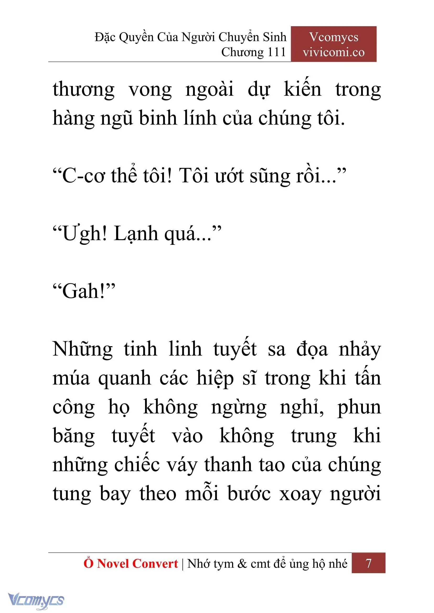 [Novel] Đặc Quyền Của Người Chuyển Sinh Chapter 111 - Trang 10