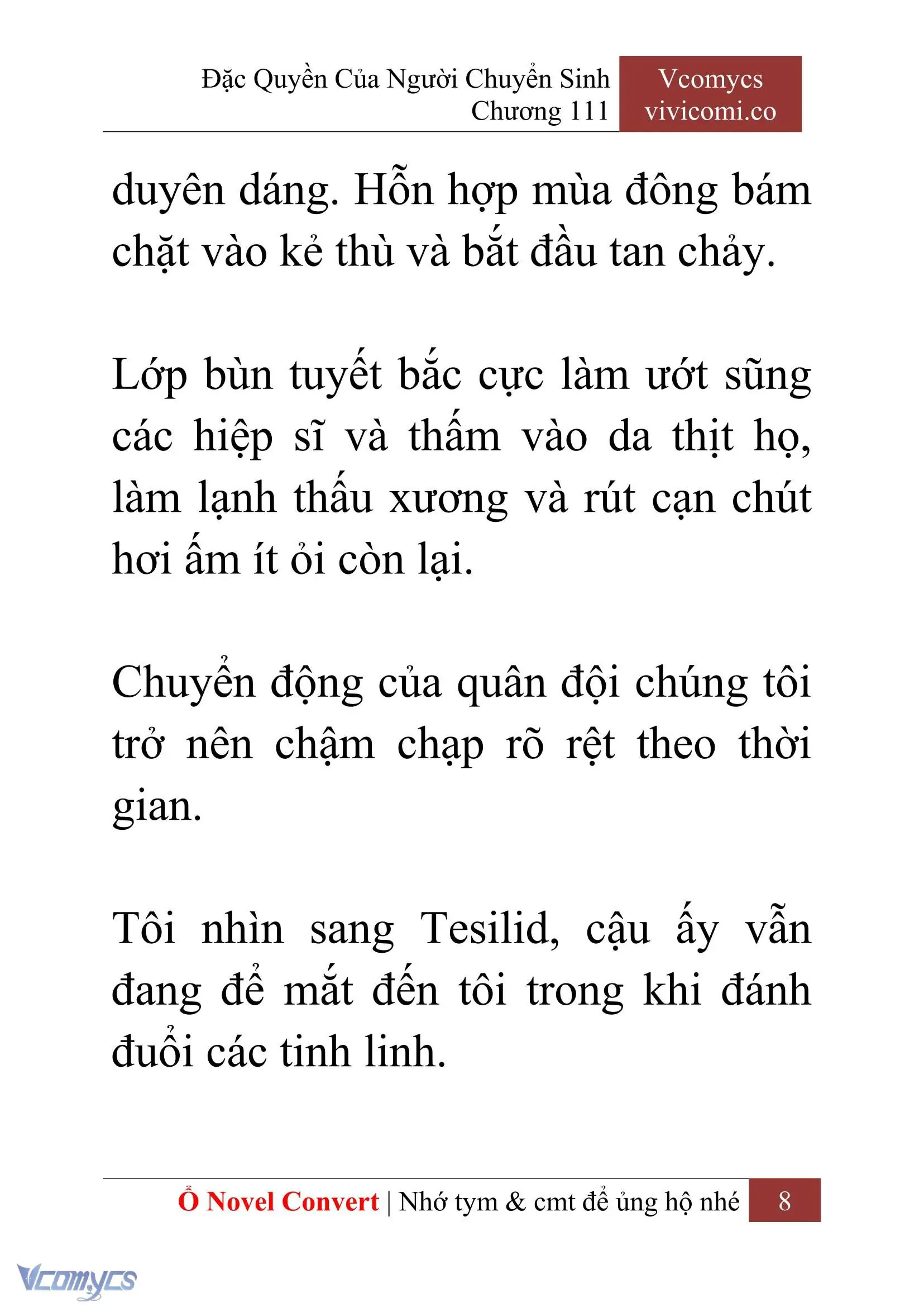 [Novel] Đặc Quyền Của Người Chuyển Sinh Chapter 111 - Trang 11