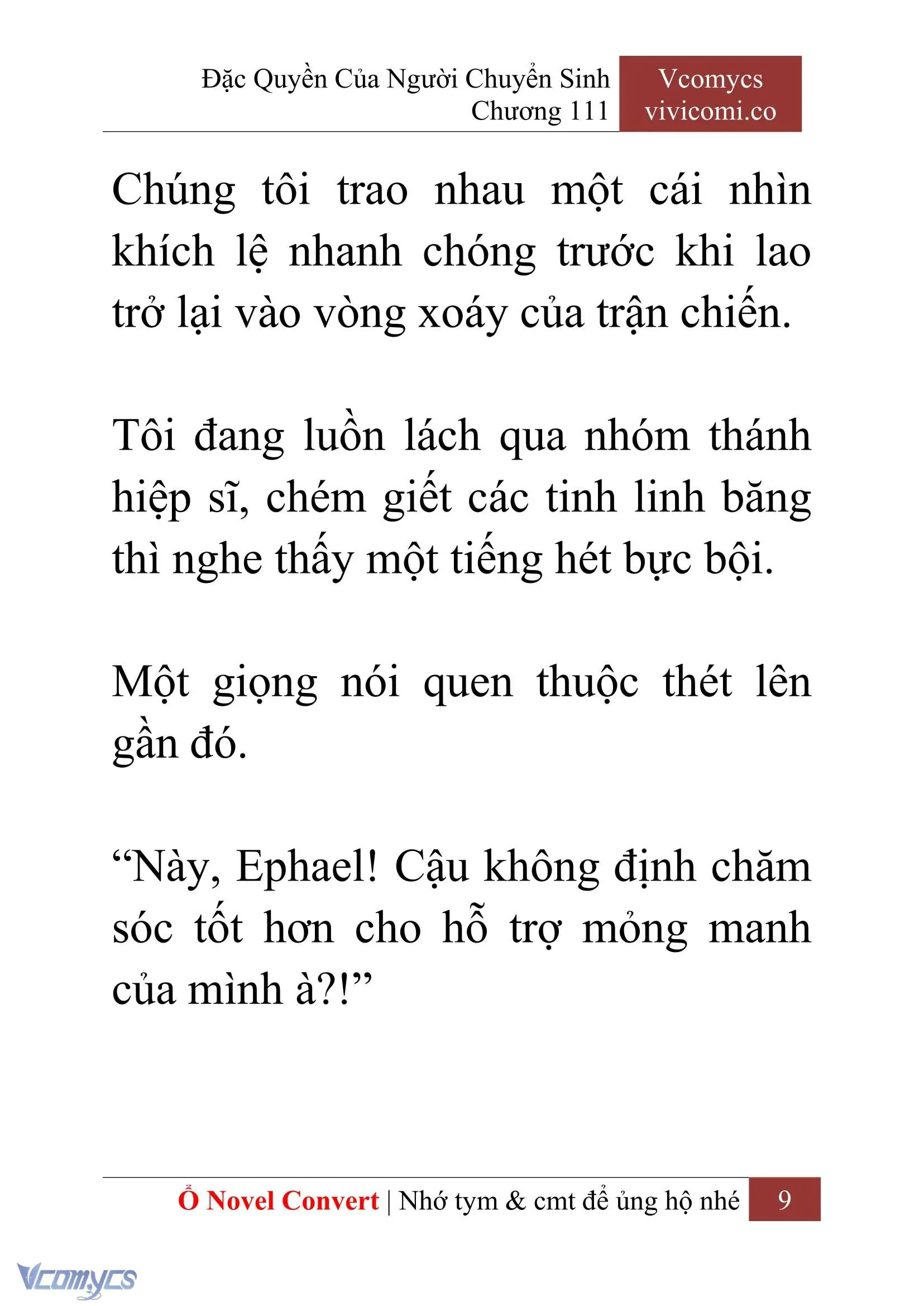[Novel] Đặc Quyền Của Người Chuyển Sinh Chapter 111 - Trang 12