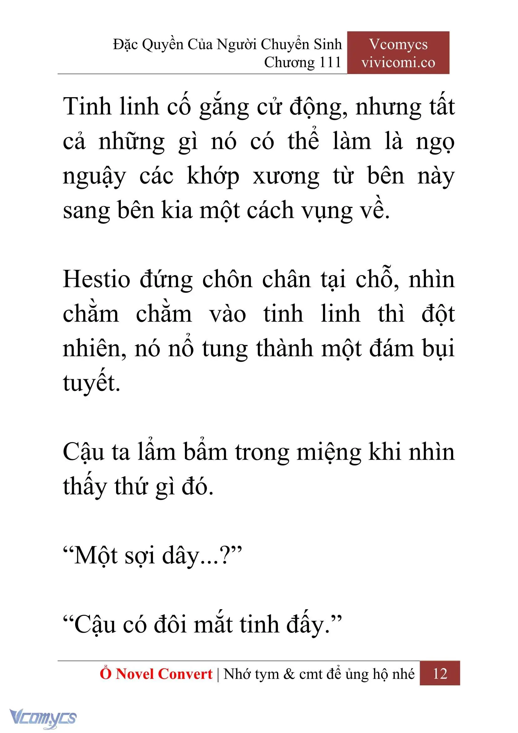 [Novel] Đặc Quyền Của Người Chuyển Sinh Chapter 111 - Trang 15