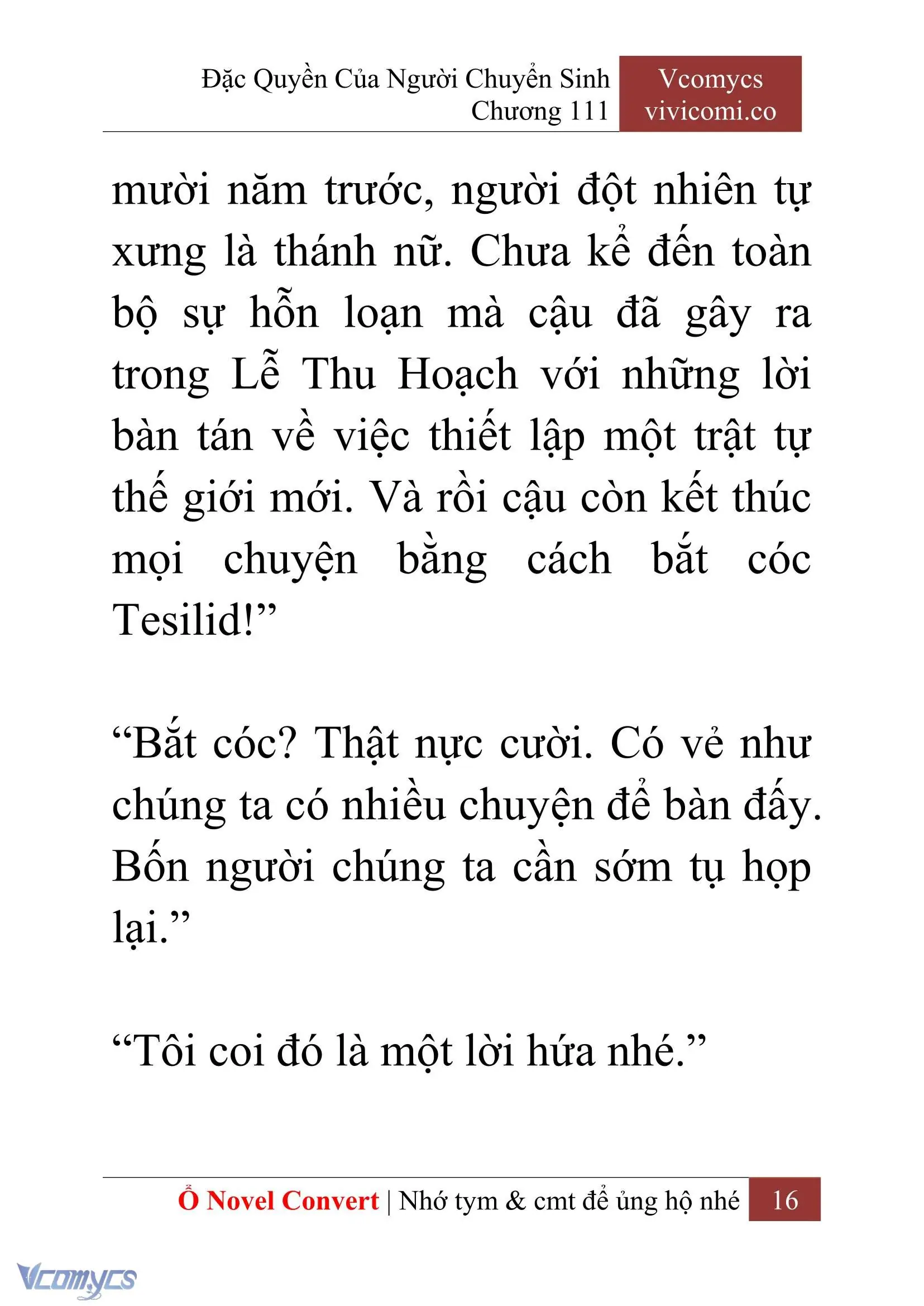 [Novel] Đặc Quyền Của Người Chuyển Sinh Chapter 111 - Trang 19