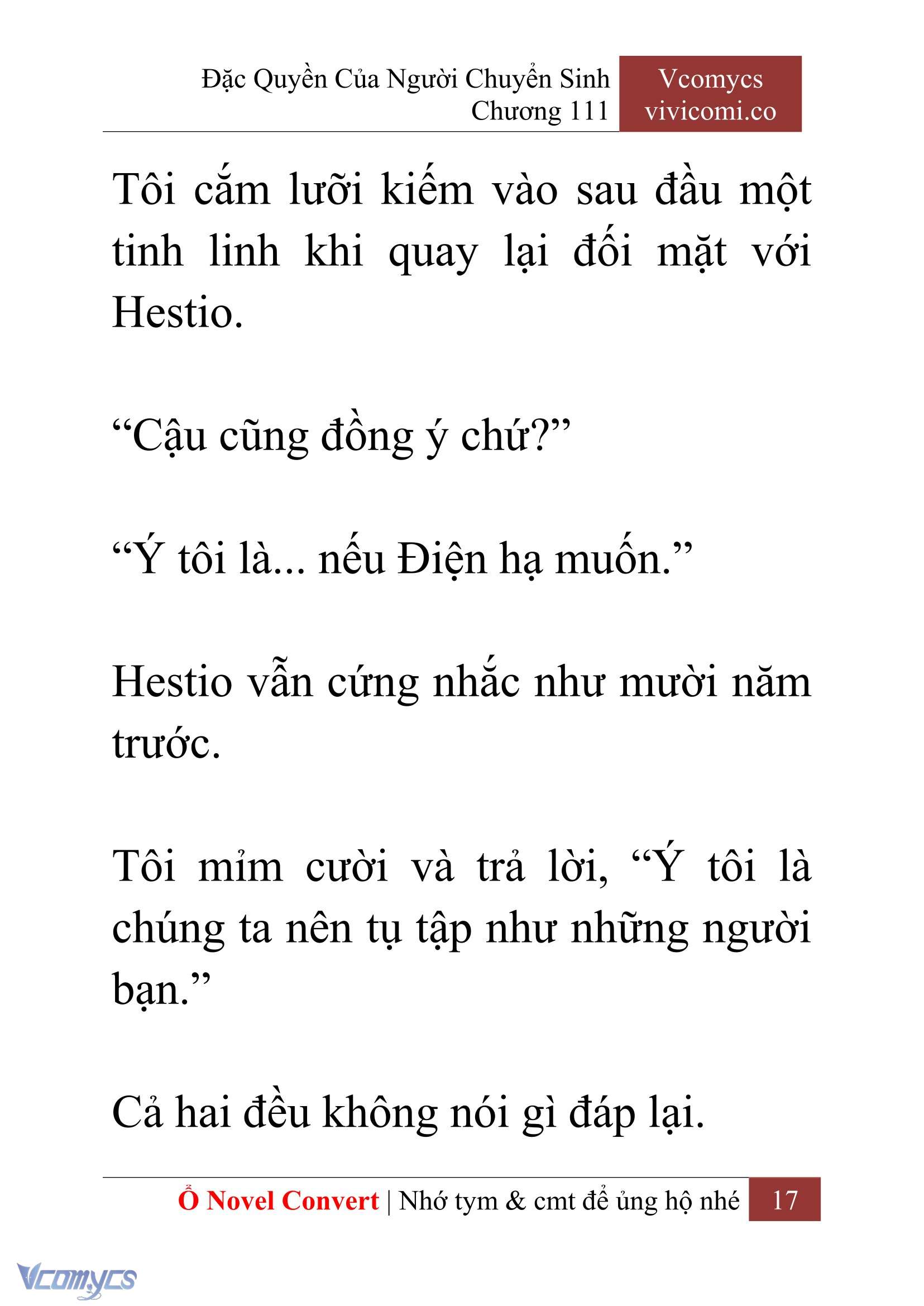 [Novel] Đặc Quyền Của Người Chuyển Sinh Chapter 111 - Trang 20