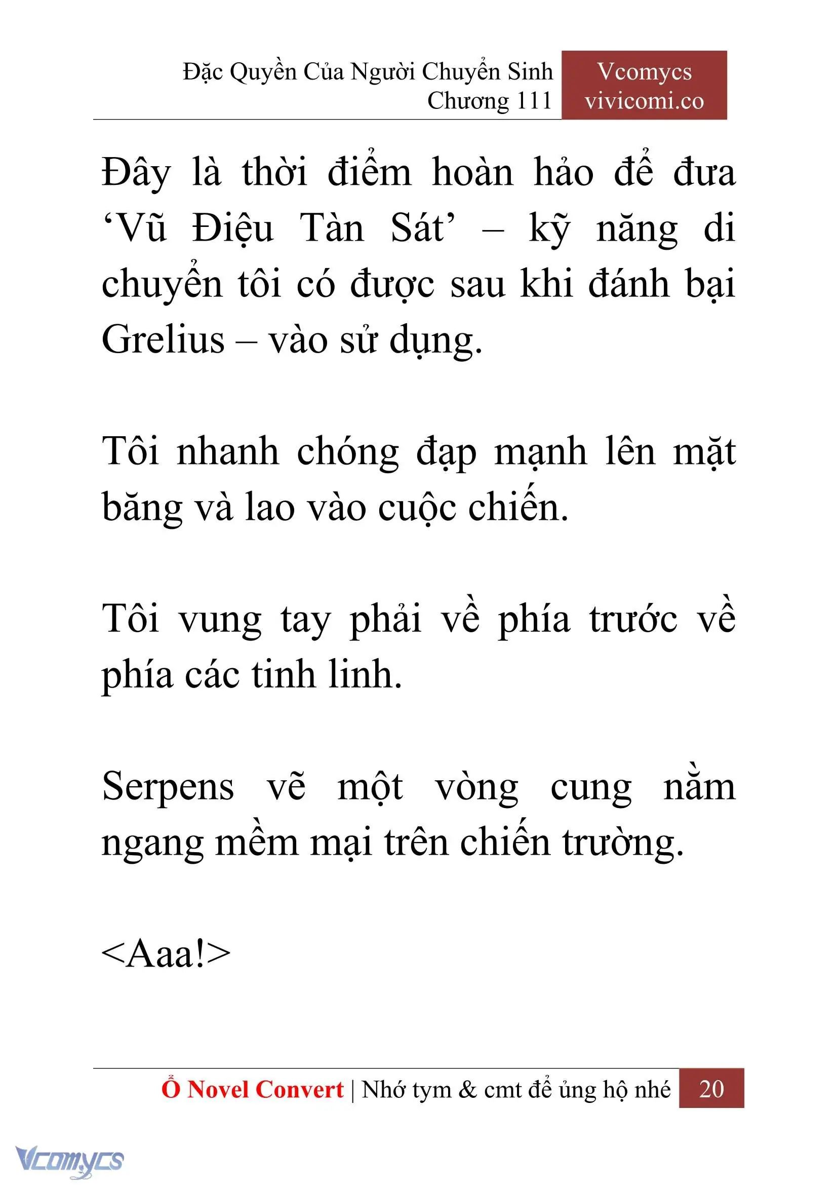 [Novel] Đặc Quyền Của Người Chuyển Sinh Chapter 111 - Trang 23