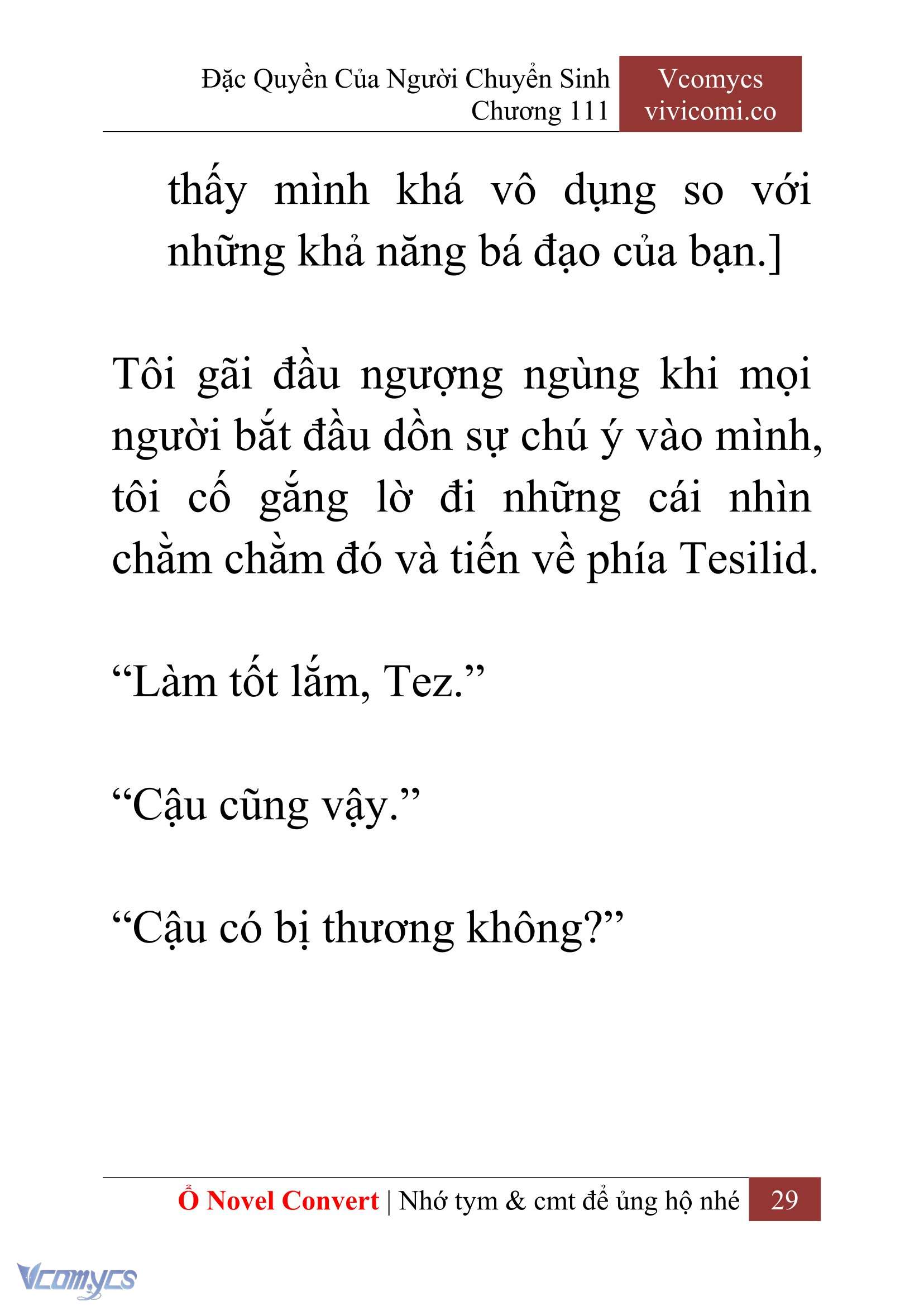 [Novel] Đặc Quyền Của Người Chuyển Sinh Chapter 111 - Trang 32