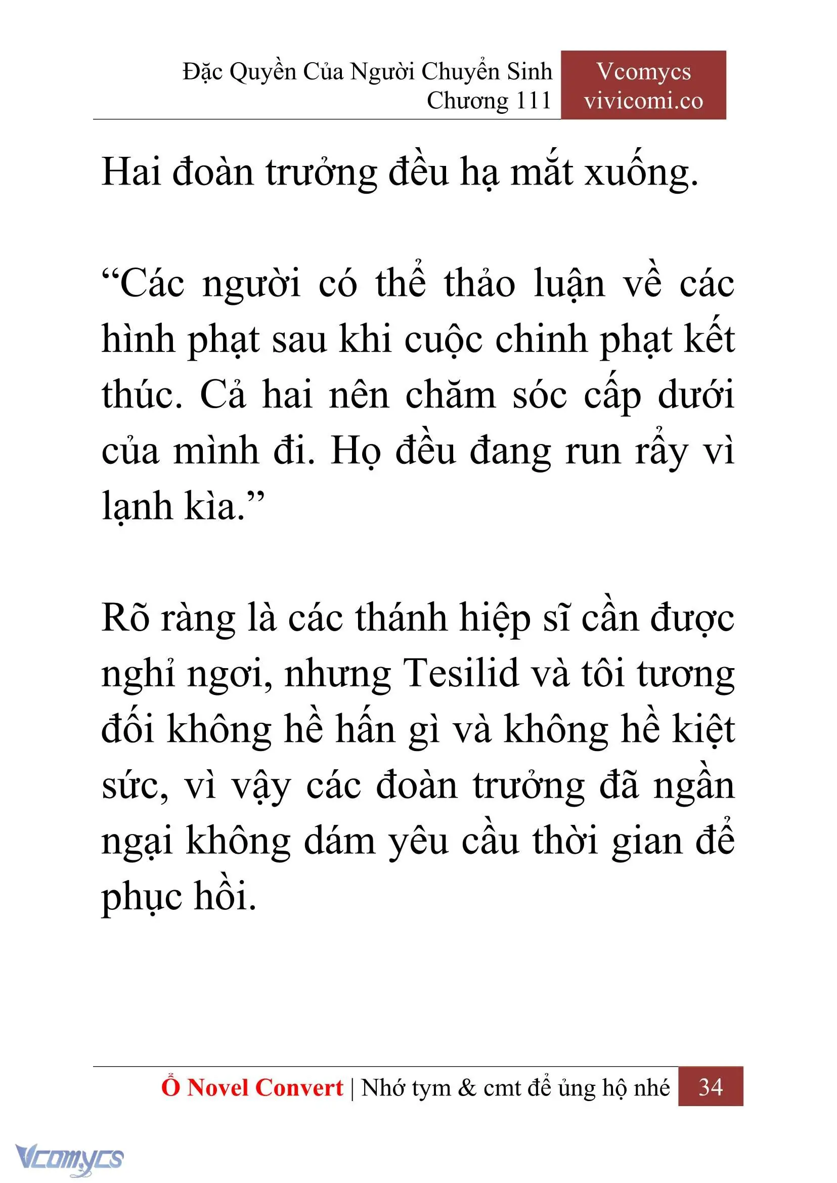 [Novel] Đặc Quyền Của Người Chuyển Sinh Chapter 111 - Trang 37