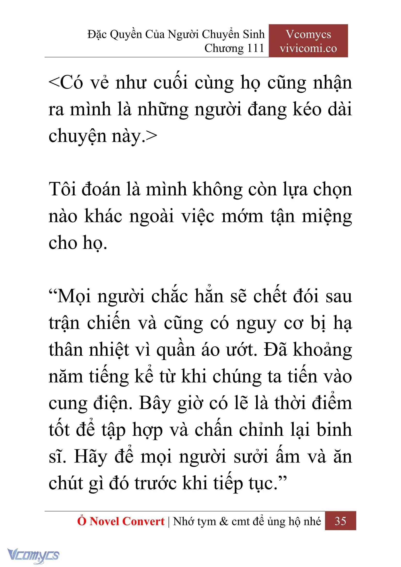[Novel] Đặc Quyền Của Người Chuyển Sinh Chapter 111 - Trang 38