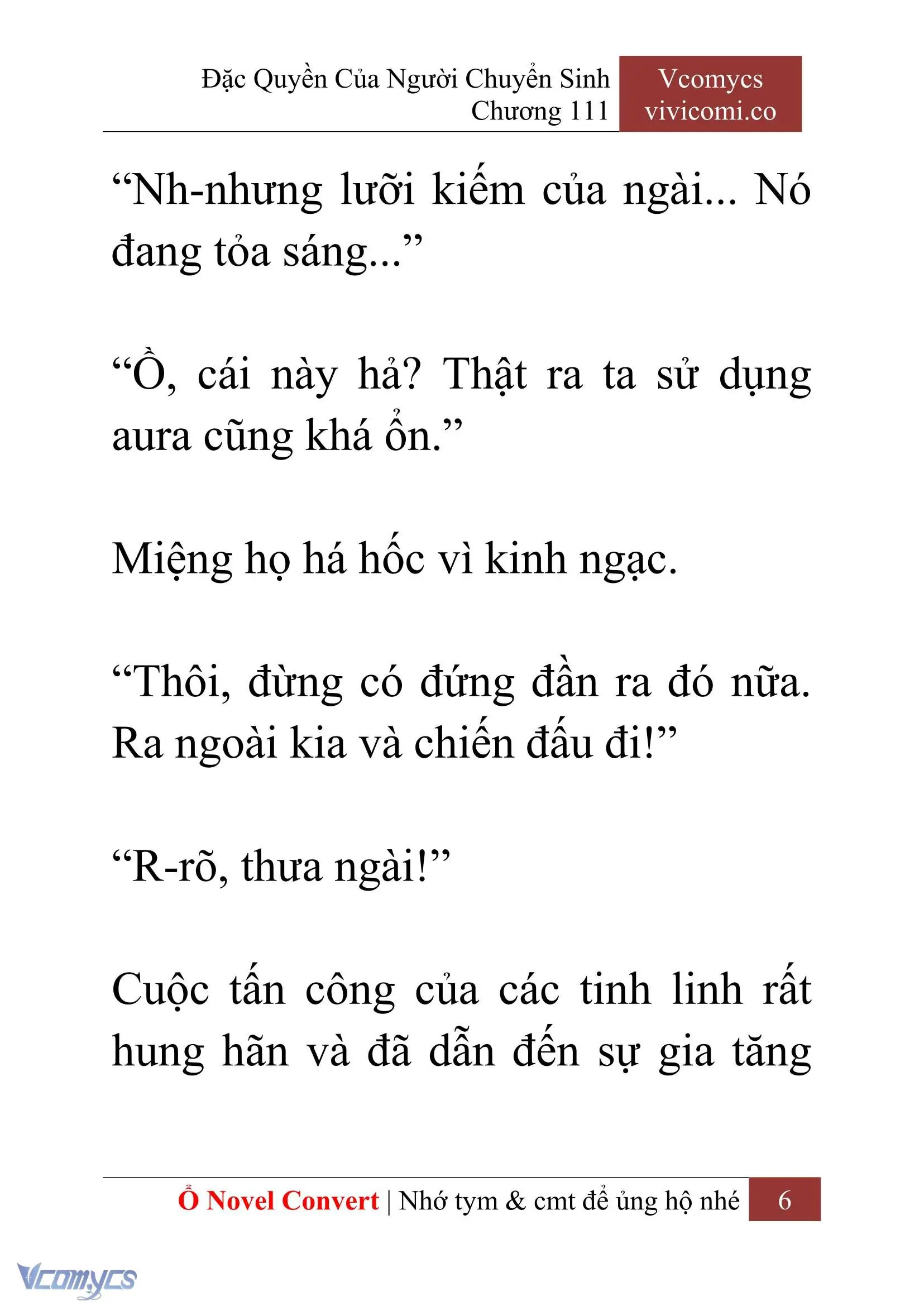 [Novel] Đặc Quyền Của Người Chuyển Sinh Chapter 111 - Trang 9