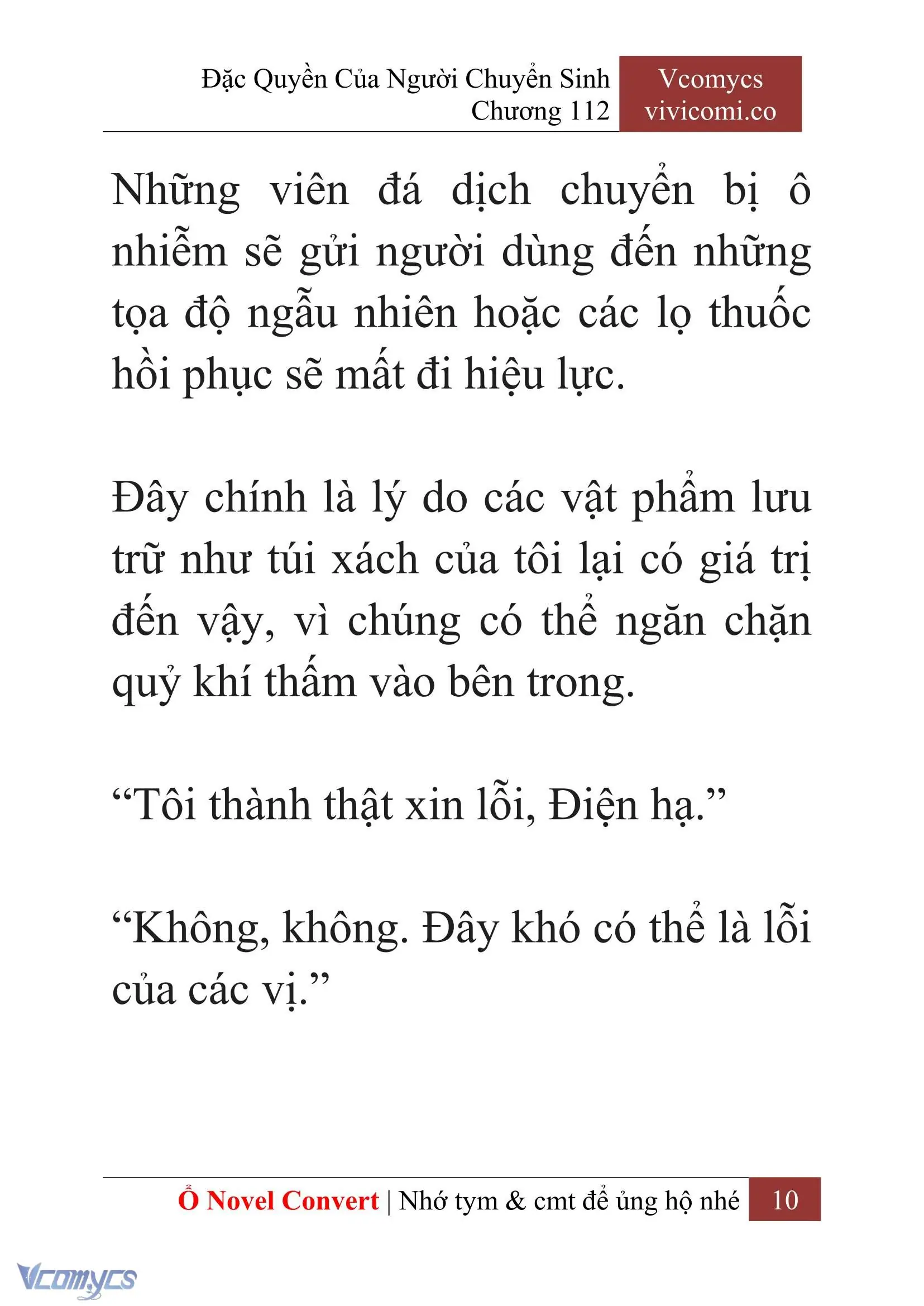 [Novel] Đặc Quyền Của Người Chuyển Sinh Chapter 112 - Trang 13