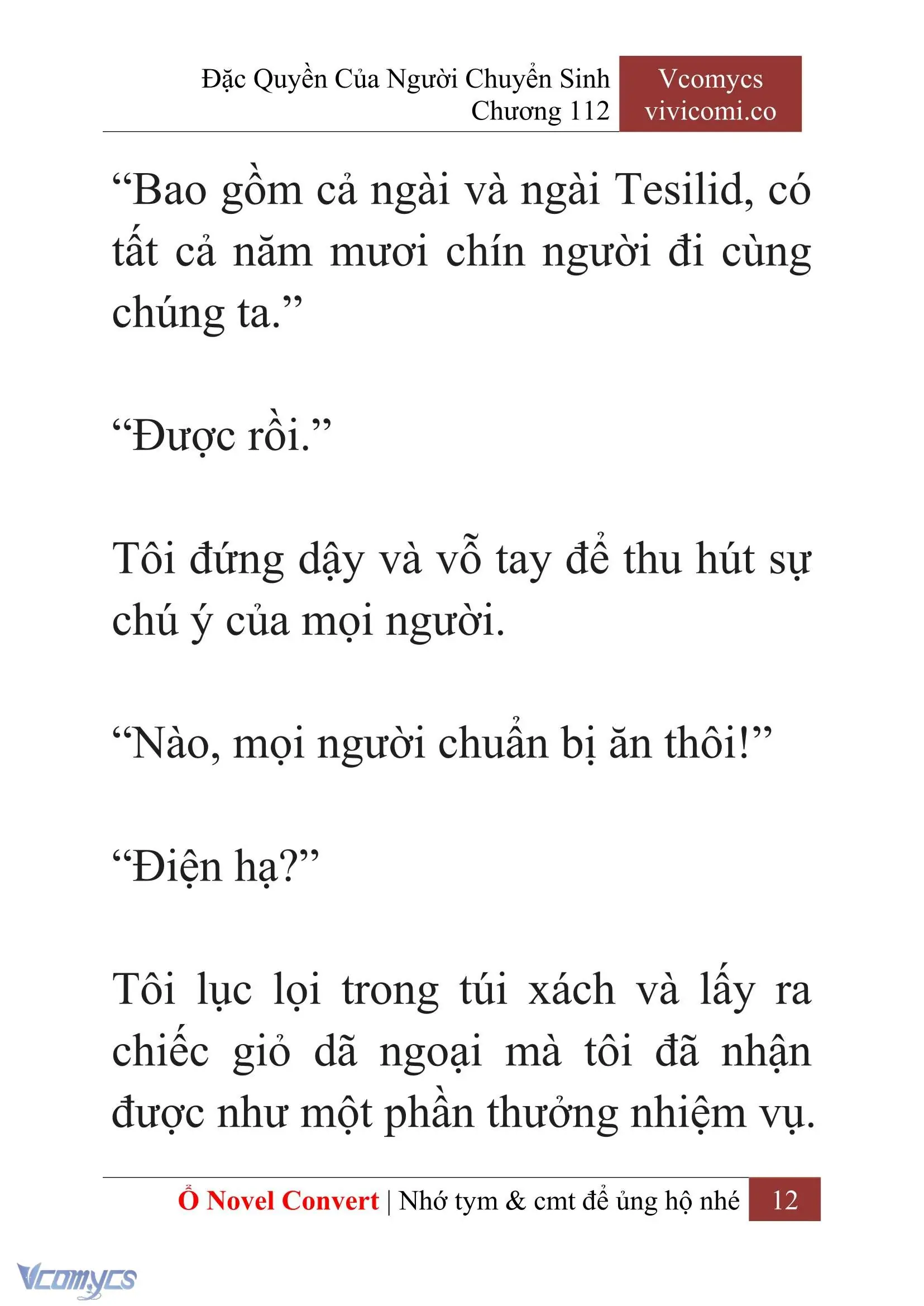 [Novel] Đặc Quyền Của Người Chuyển Sinh Chapter 112 - Trang 15