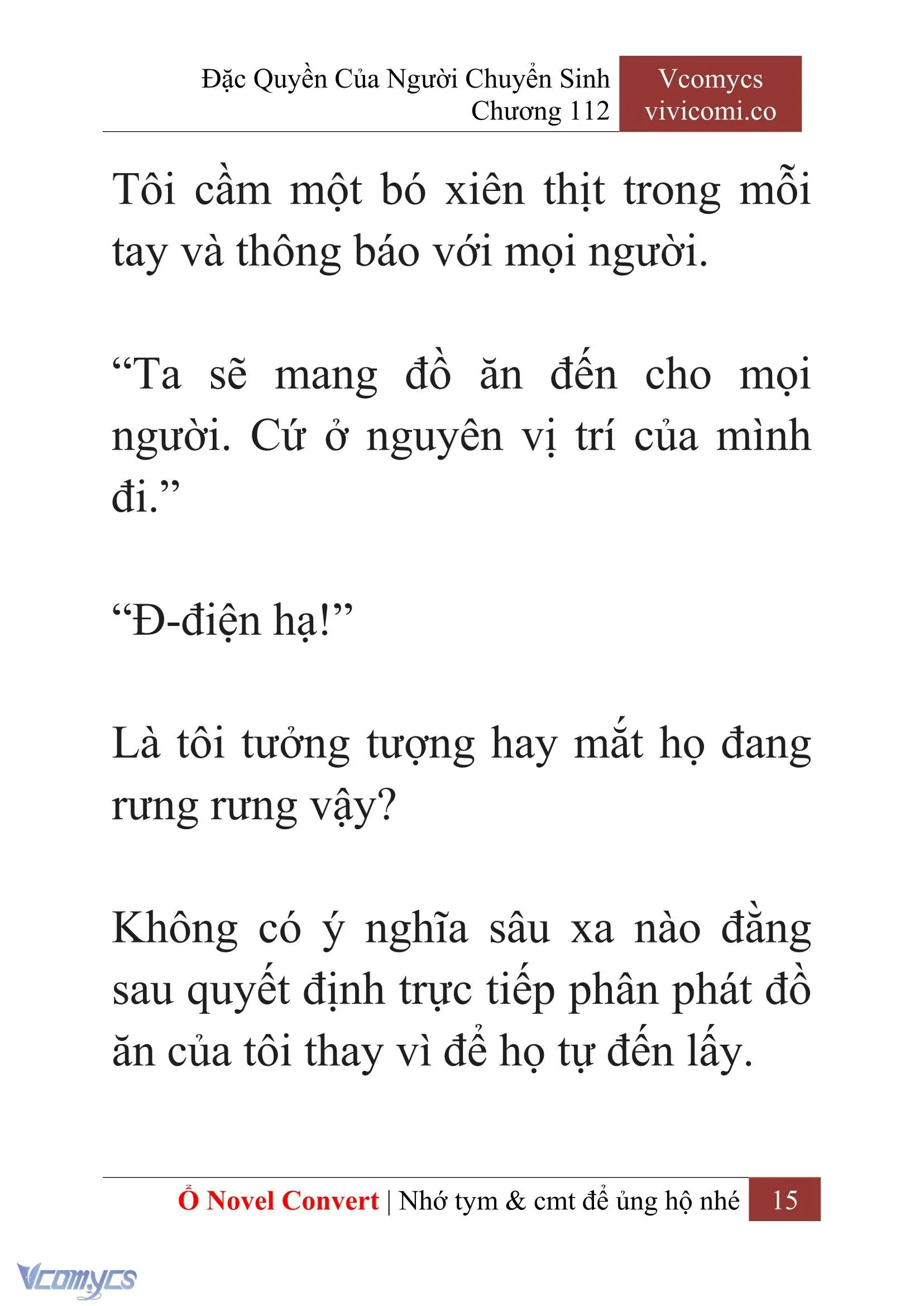 [Novel] Đặc Quyền Của Người Chuyển Sinh Chapter 112 - Trang 18