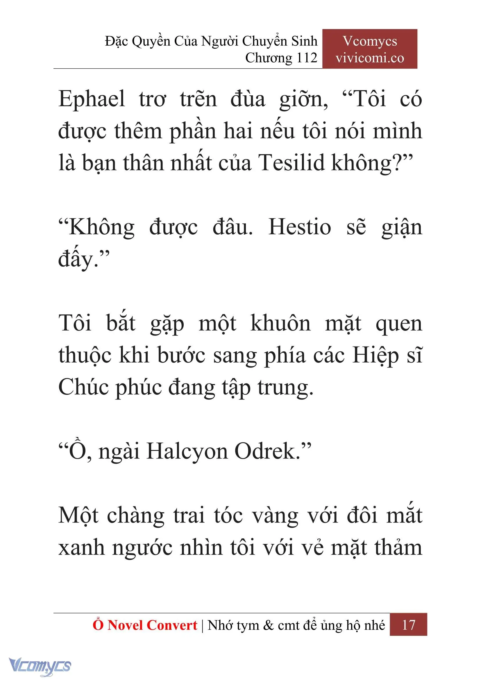 [Novel] Đặc Quyền Của Người Chuyển Sinh Chapter 112 - Trang 20