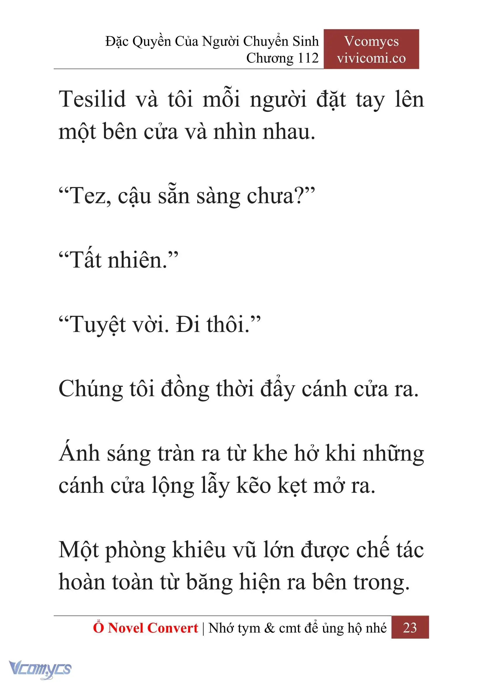 [Novel] Đặc Quyền Của Người Chuyển Sinh Chapter 112 - Trang 26