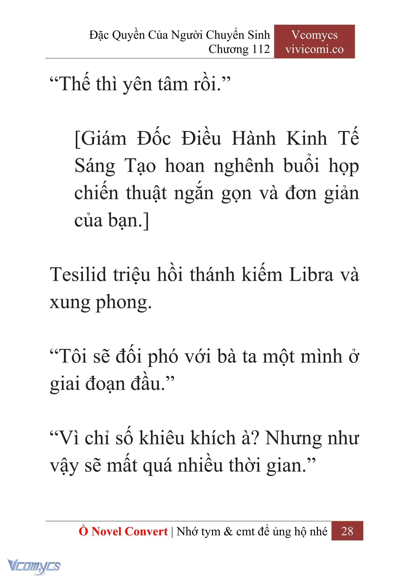 [Novel] Đặc Quyền Của Người Chuyển Sinh Chapter 112 - Trang 31