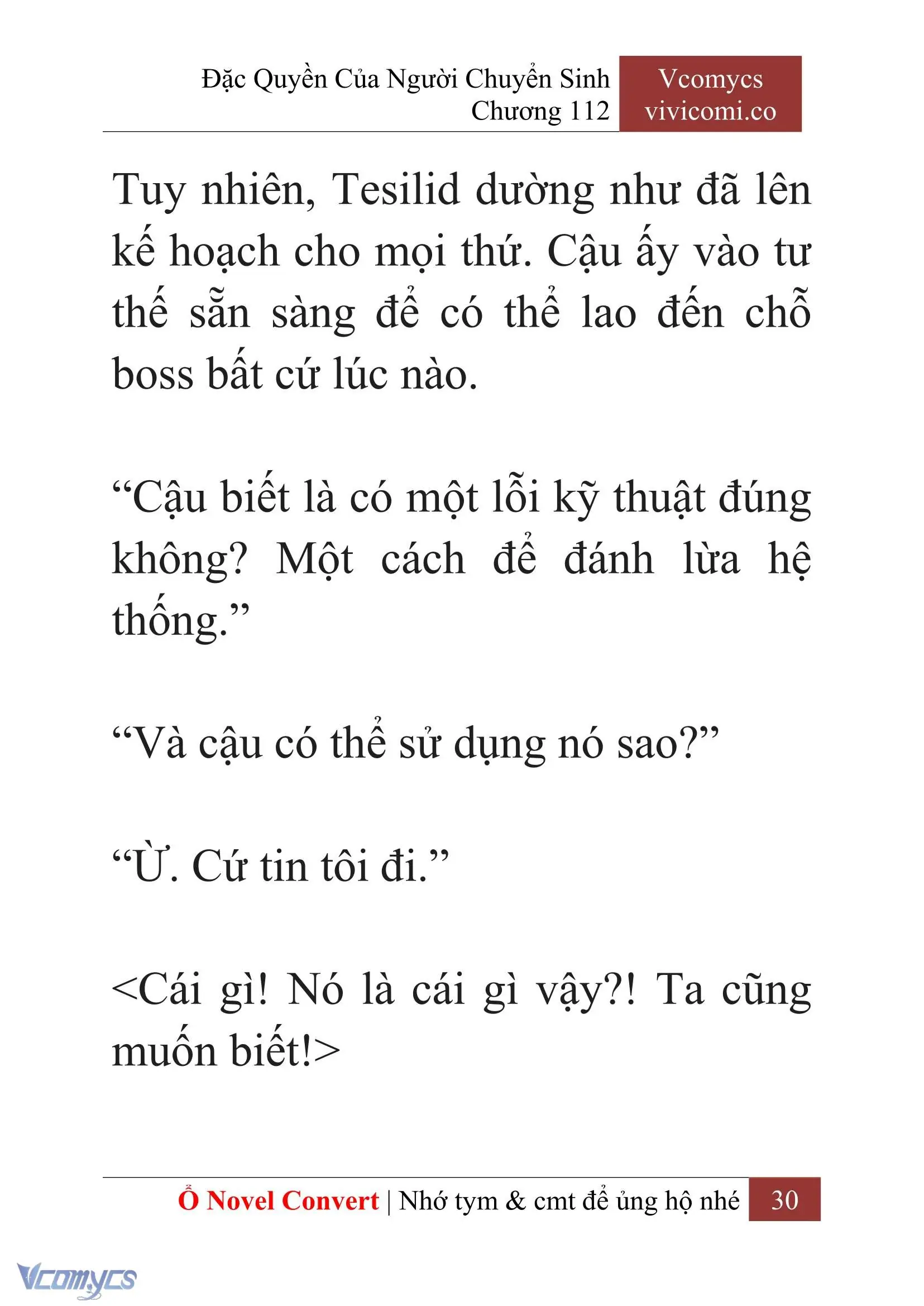 [Novel] Đặc Quyền Của Người Chuyển Sinh Chapter 112 - Trang 33