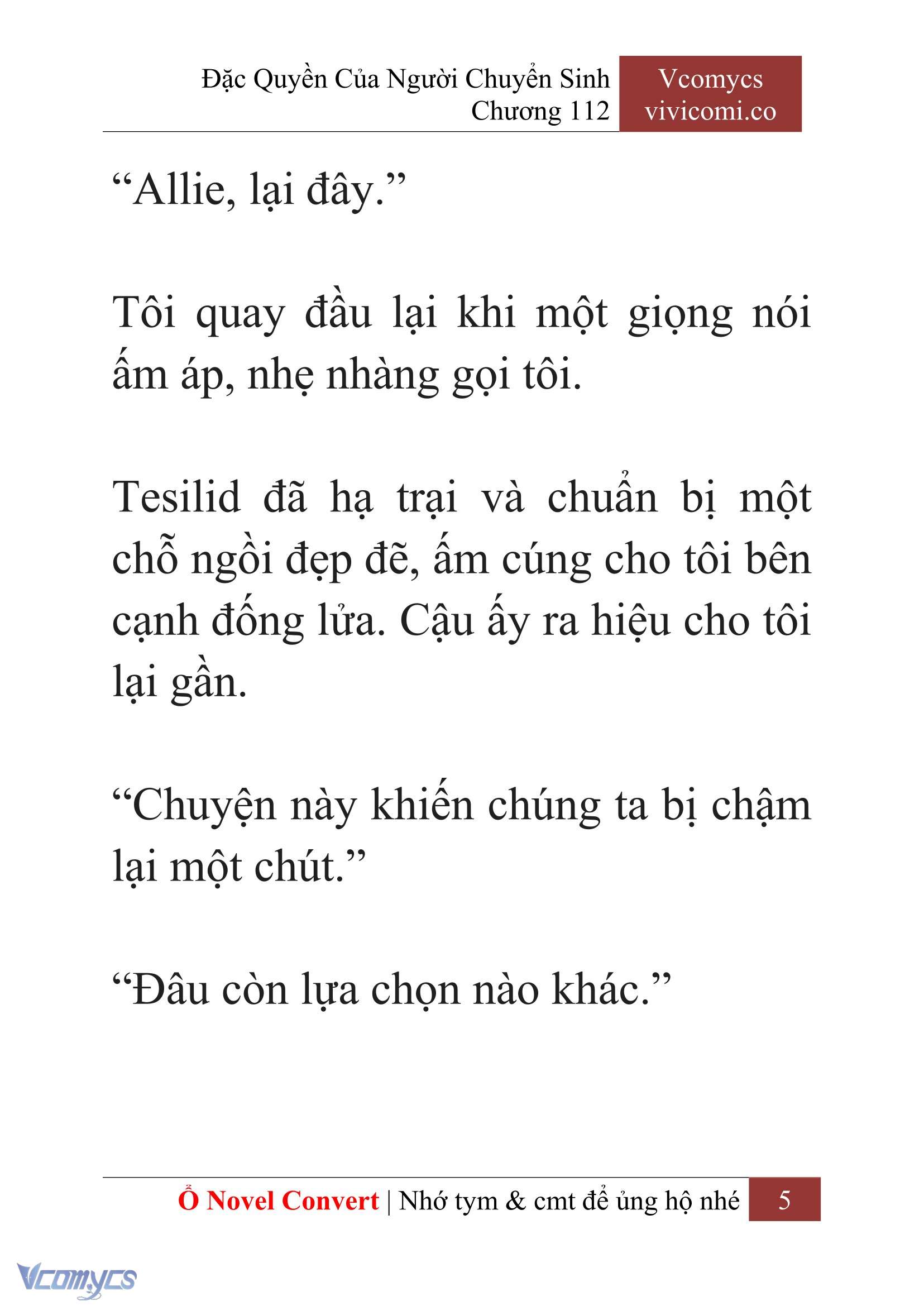 [Novel] Đặc Quyền Của Người Chuyển Sinh Chapter 112 - Trang 8