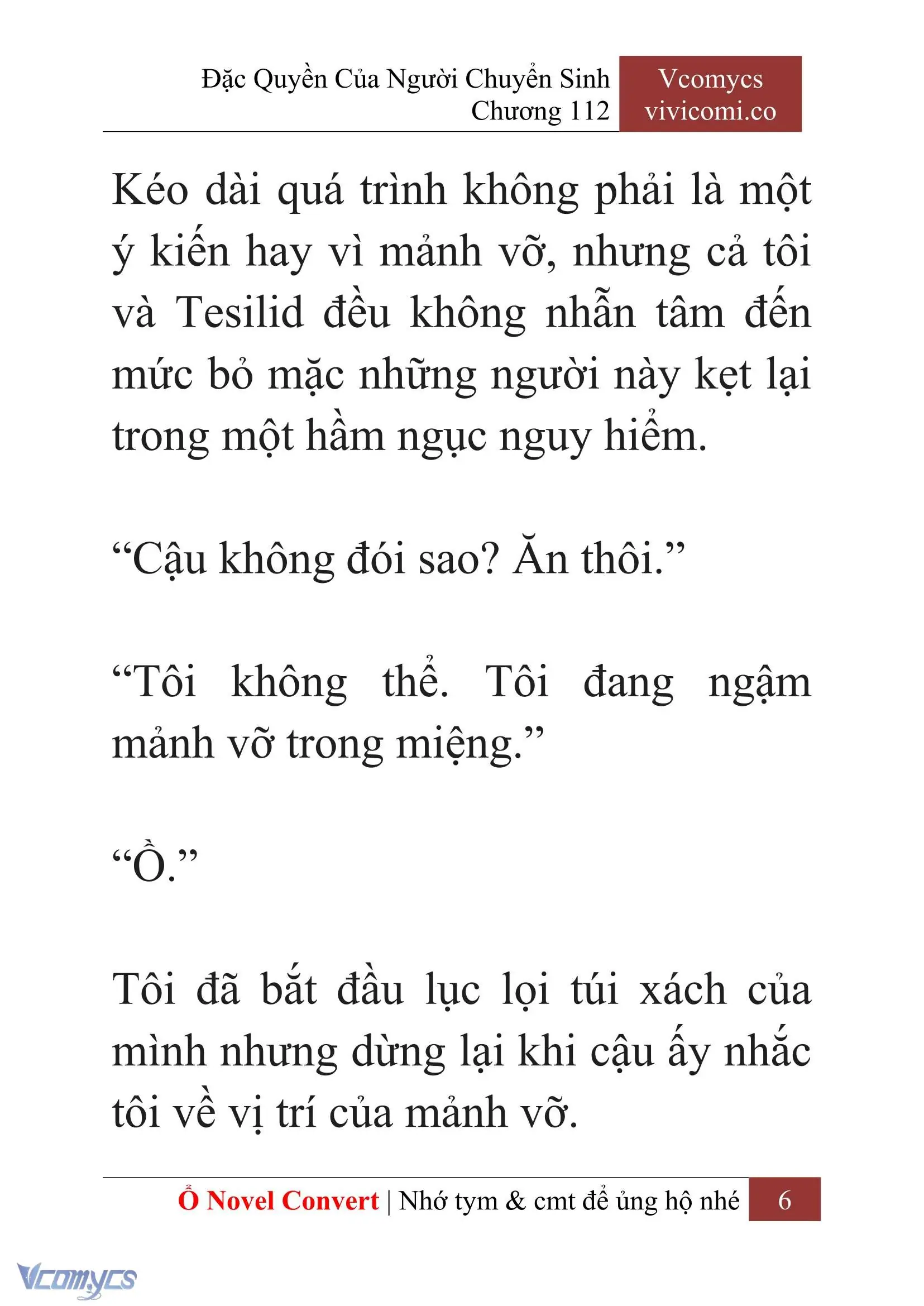 [Novel] Đặc Quyền Của Người Chuyển Sinh Chapter 112 - Trang 9