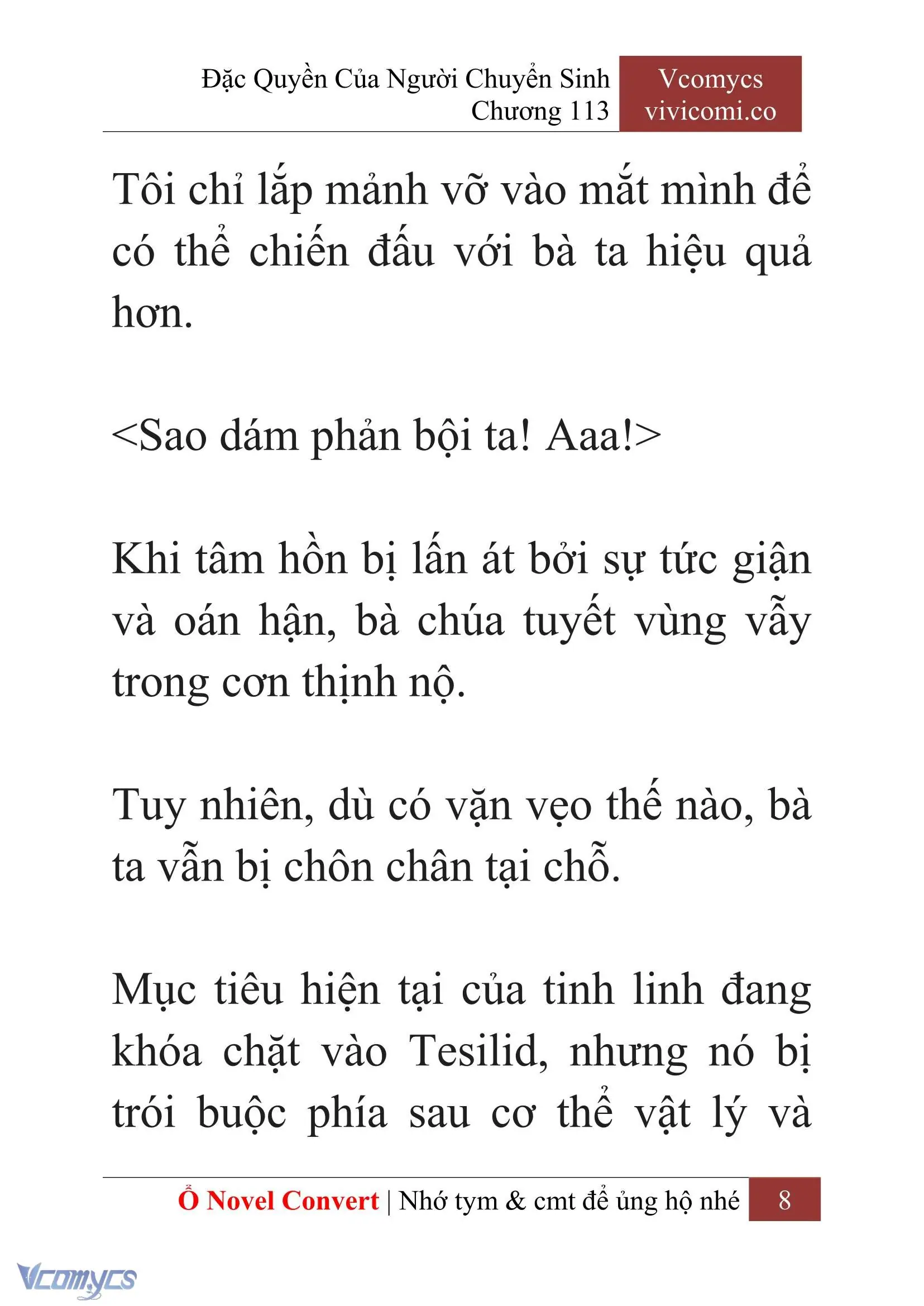 [Novel] Đặc Quyền Của Người Chuyển Sinh Chapter 113 - Trang 11