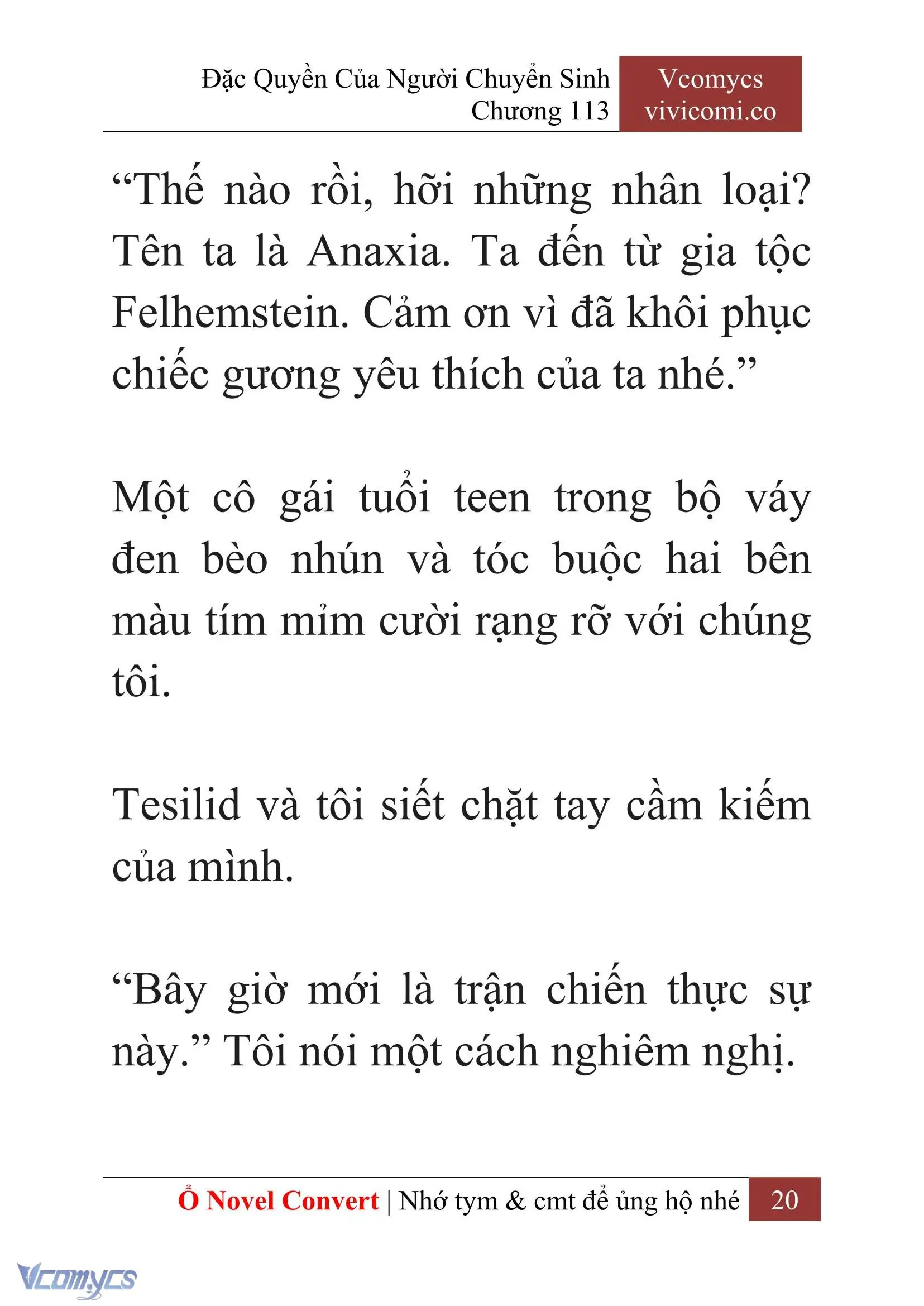 [Novel] Đặc Quyền Của Người Chuyển Sinh Chapter 113 - Trang 23