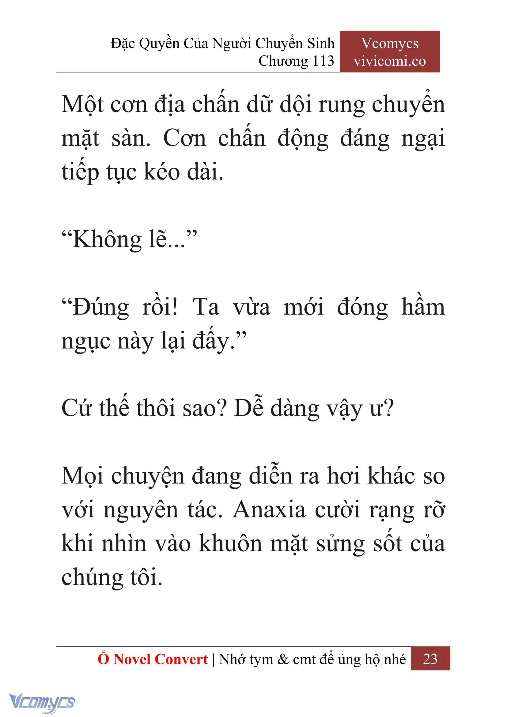 [Novel] Đặc Quyền Của Người Chuyển Sinh Chapter 113 - Trang 26