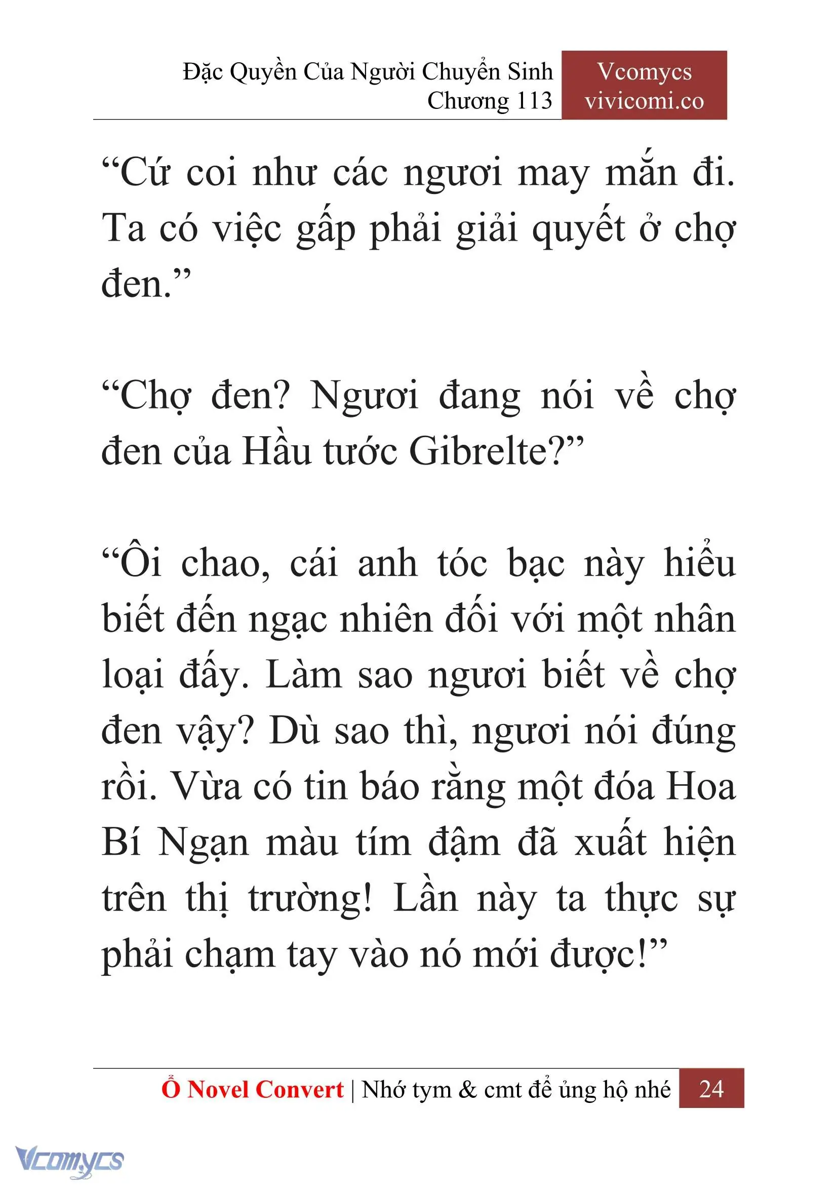 [Novel] Đặc Quyền Của Người Chuyển Sinh Chapter 113 - Trang 27